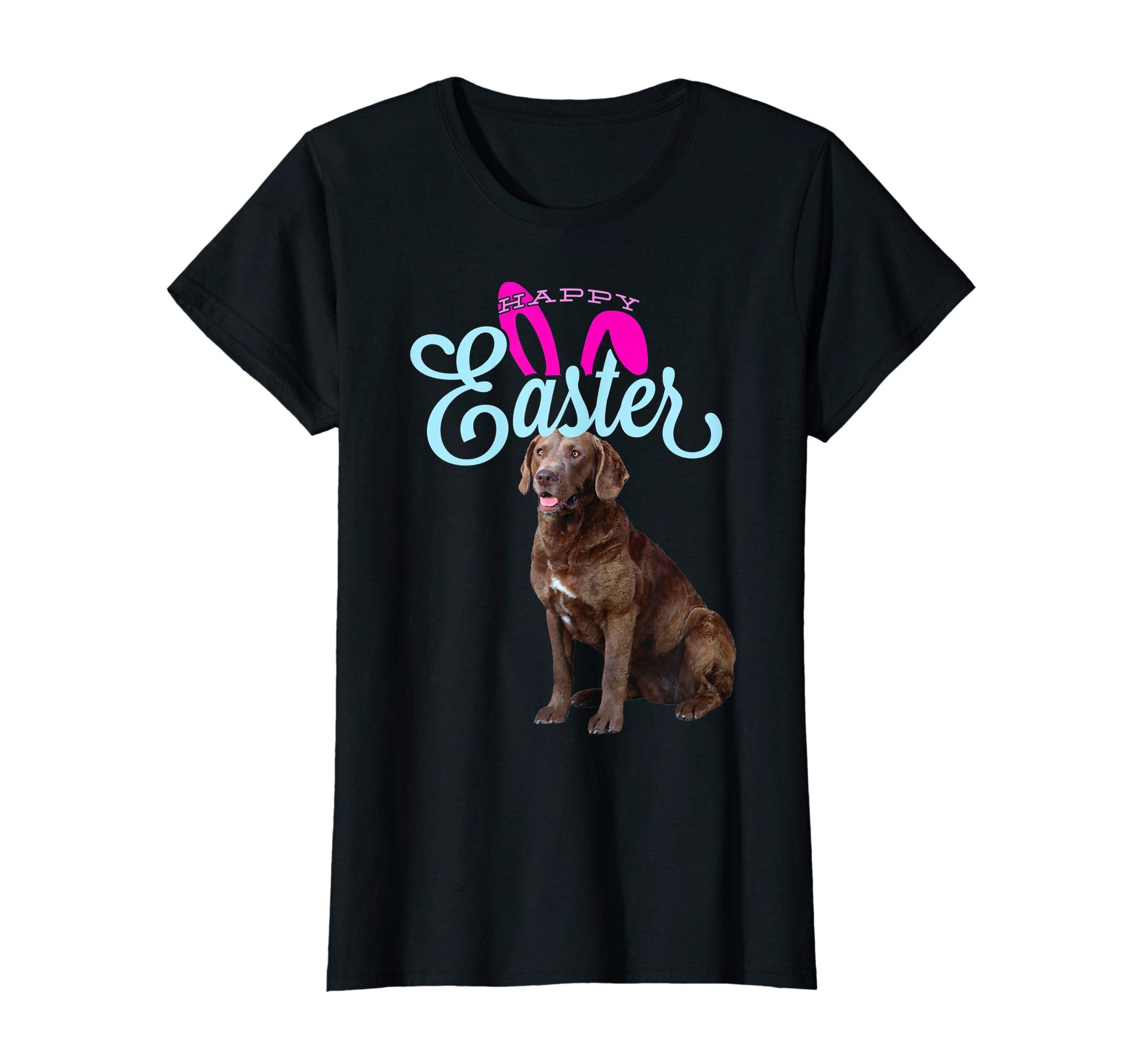Easter Bunny Chesapeake Bay Retriever Tshirt Dog Women Gift