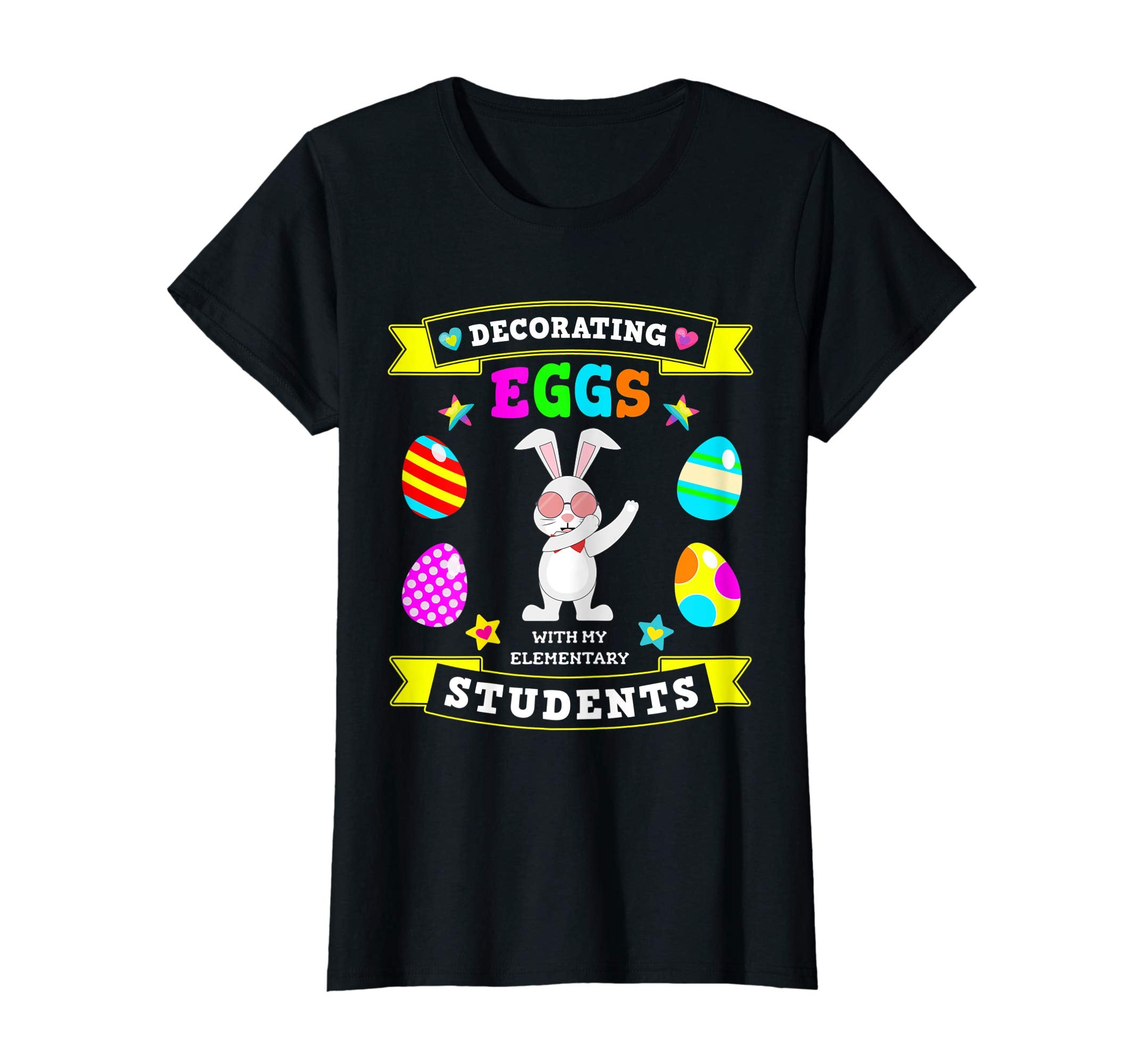 Elementary Teacher Easter Bunny & Egg Decorating Tshirt