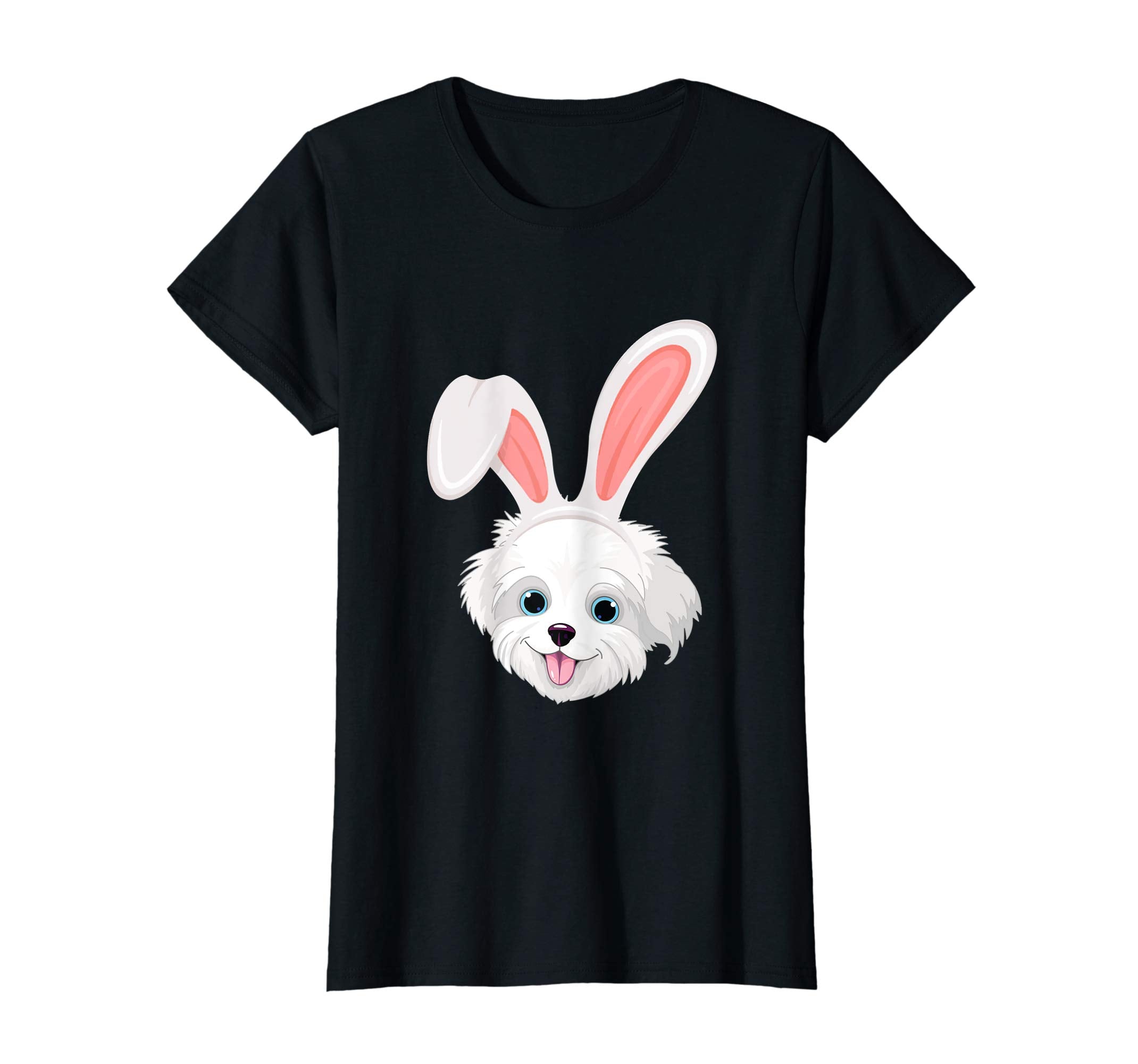 Havanese Dressed As Easter Bunny With Rabbit Ears T-Shirt