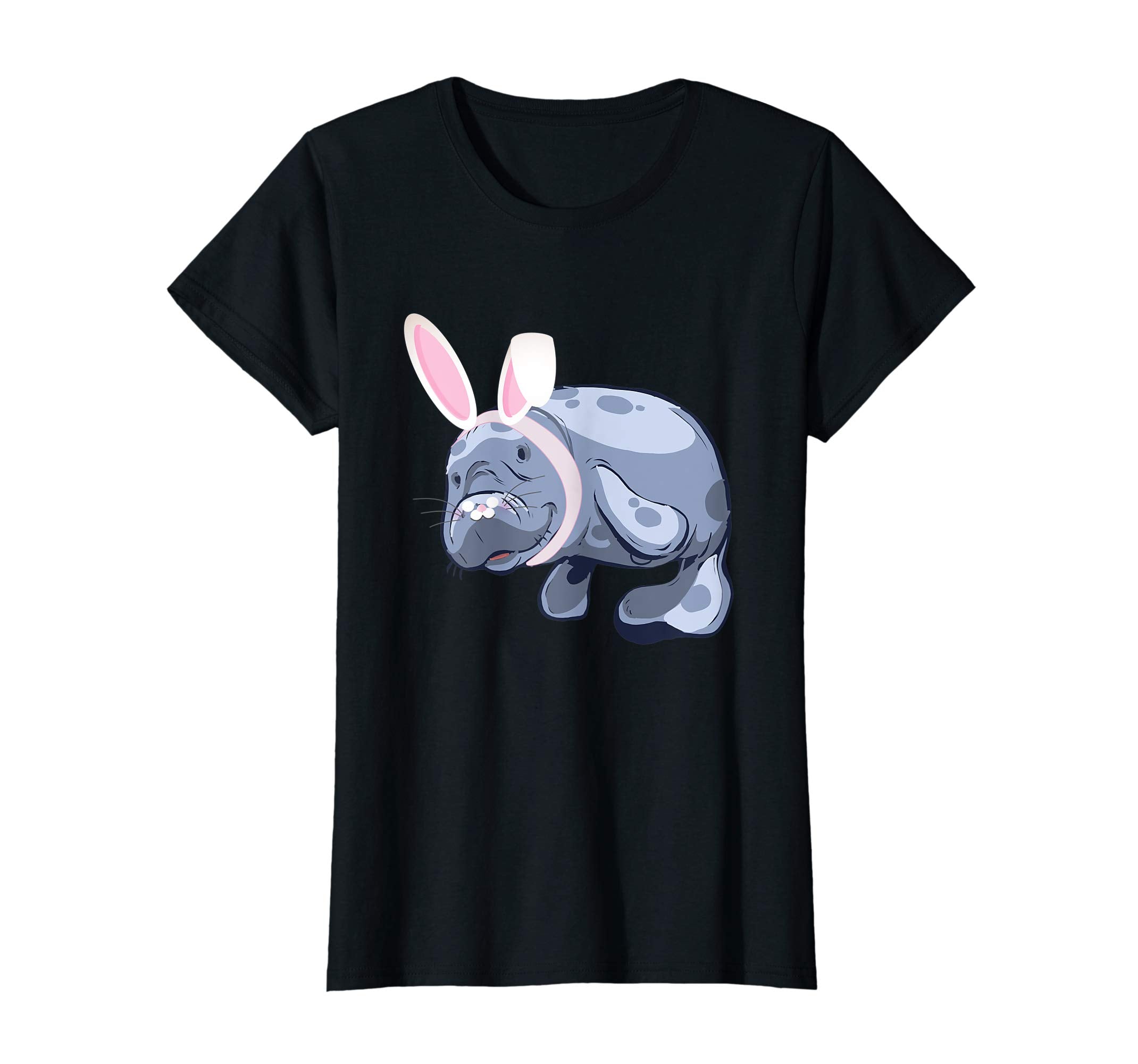 Funny Manatee Easter Bunny TShirt Gift Kids Adults
