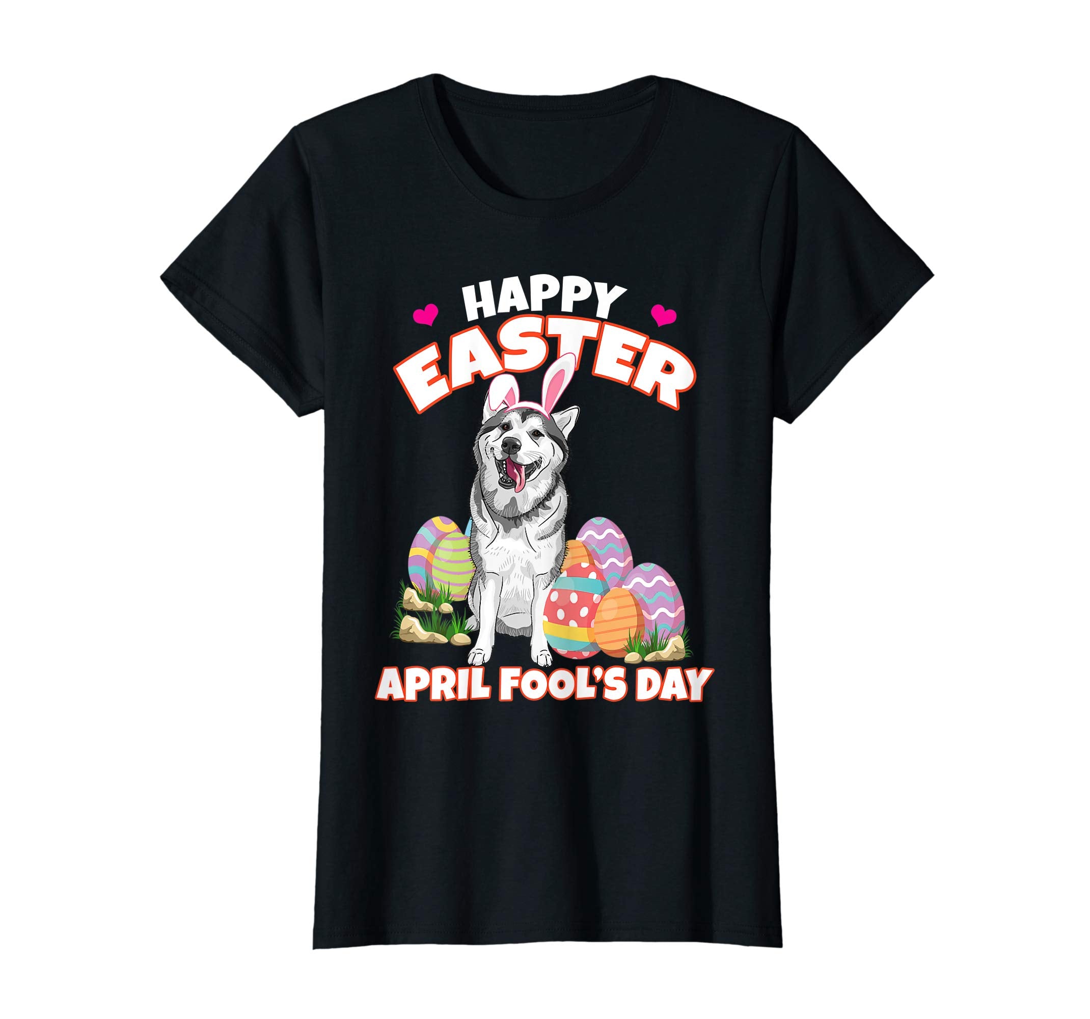 Happy Easter April Fool's Day Funny Siberian Husky T Shirt