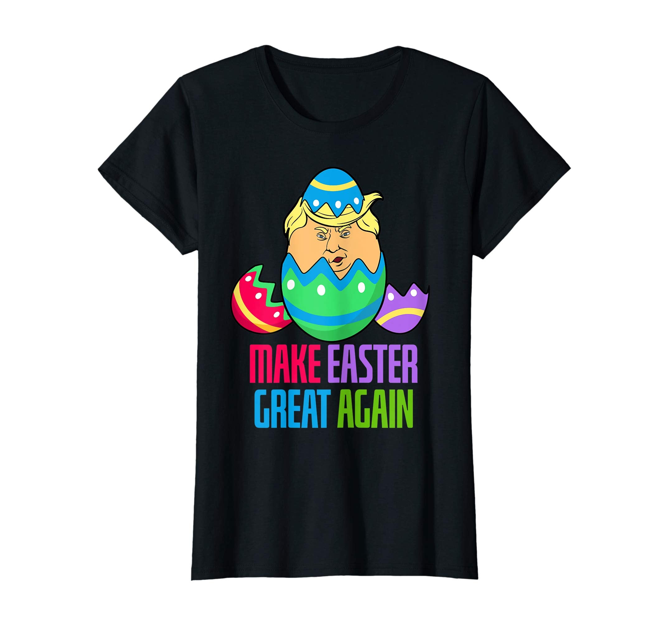 Make Easter great again Donald Trump Egg Hunt T Shirt Women