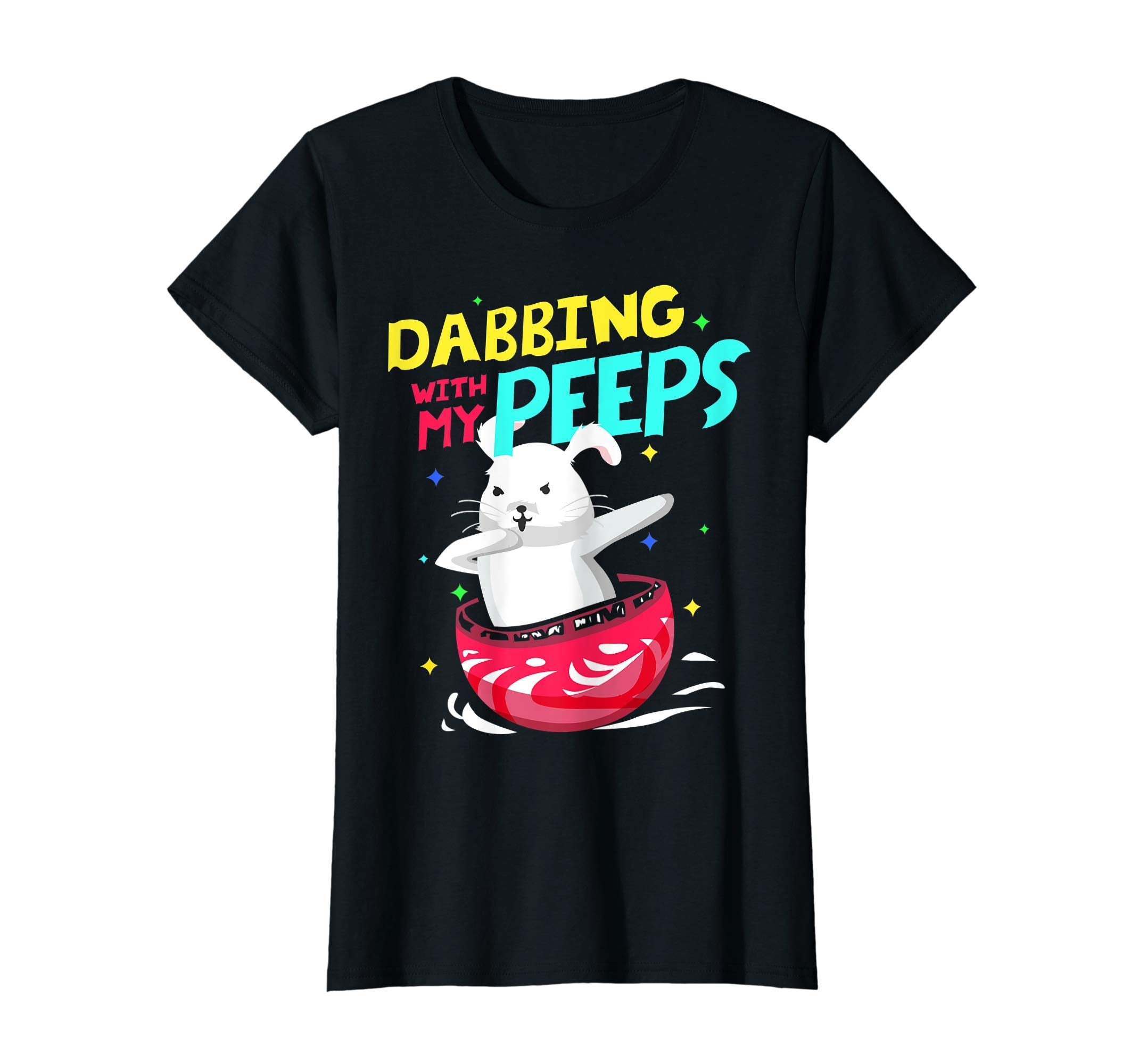 Dabbing Easter Bunny Shirt Dabbing with My Peeps Kids Gift.