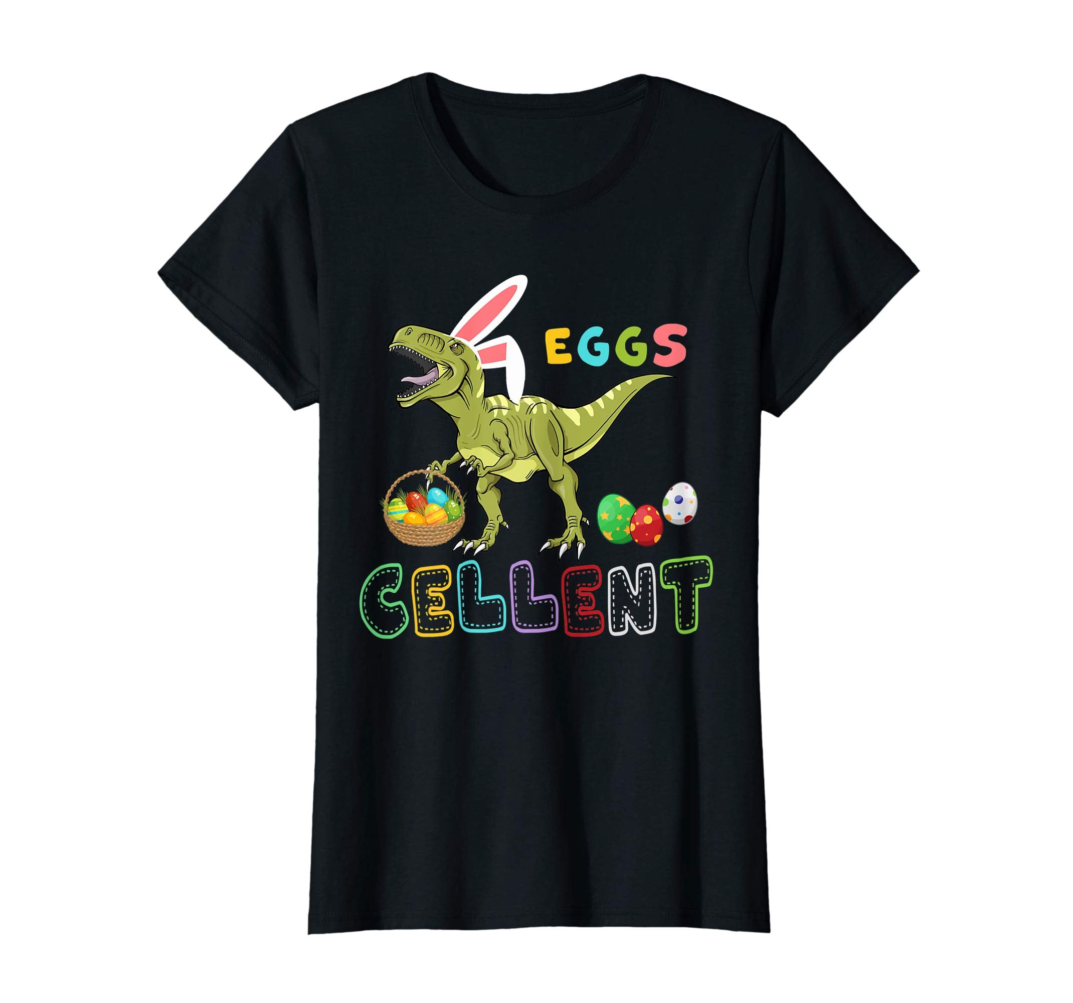 Dinosaur T rex Rabbit Eggs Cellent Happy Easter Gift T-shirt