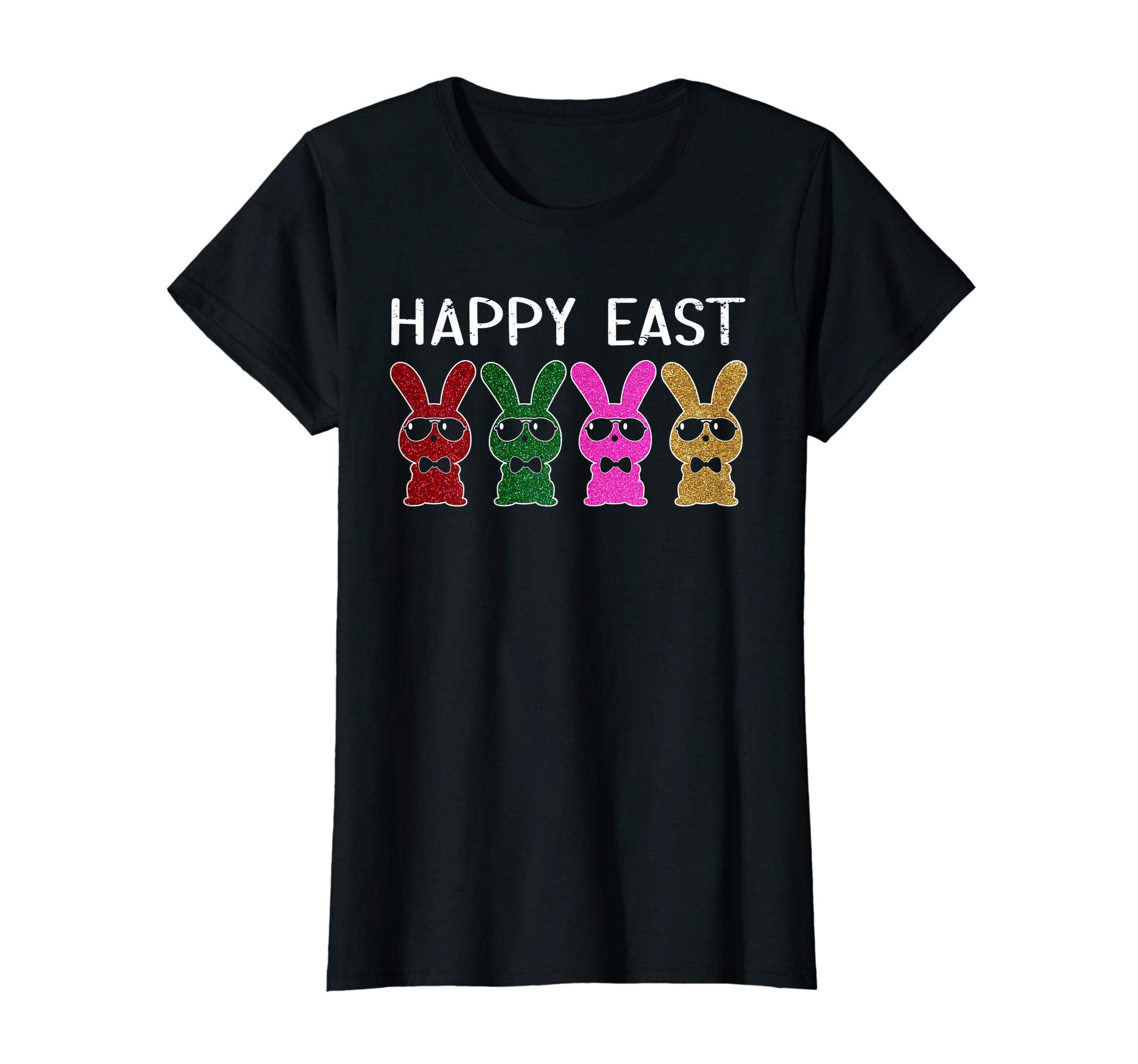 Happy Easter Real Bunny T Shirt Colorful Egg Hunt