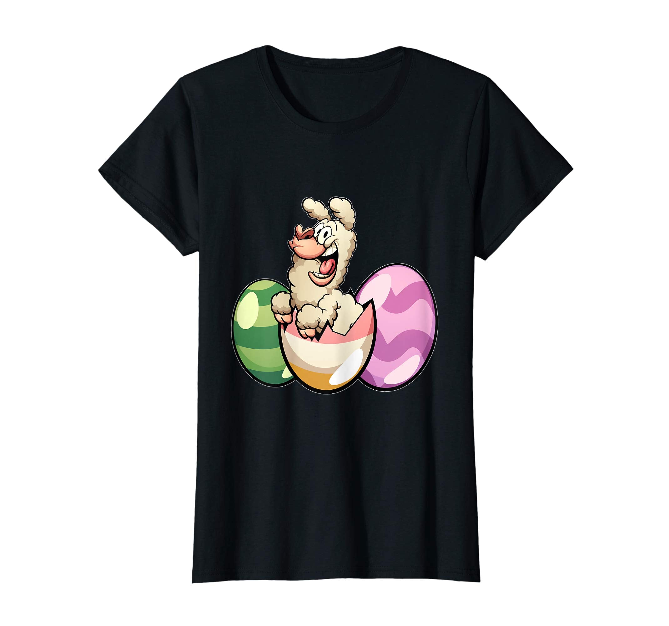 Easter Shirts For Kids Boys Girls Llama Shirt Easter Eggs