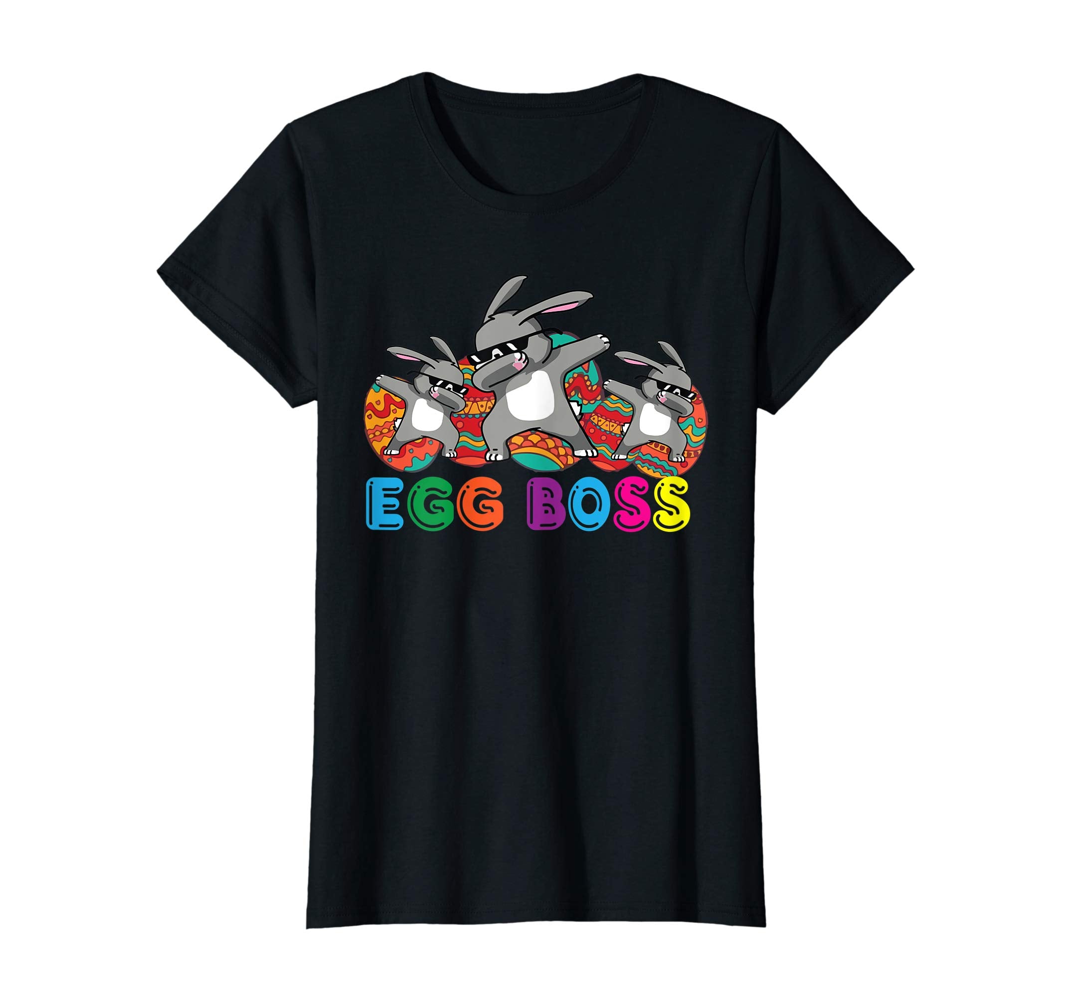 Cute Bunny Dabbing Eggs Easter Day Boss Funny T-shirt