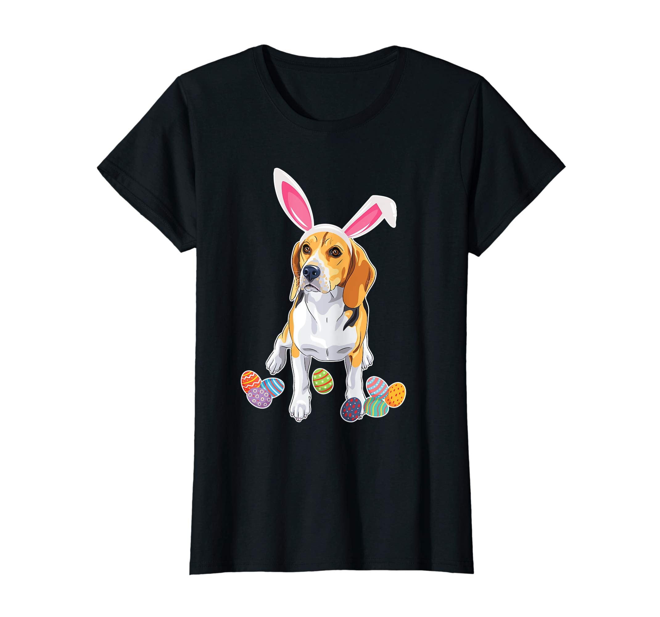 Beagle Dog With Bunny Rabbit Hat Easter Eggs Happy Day Shirt