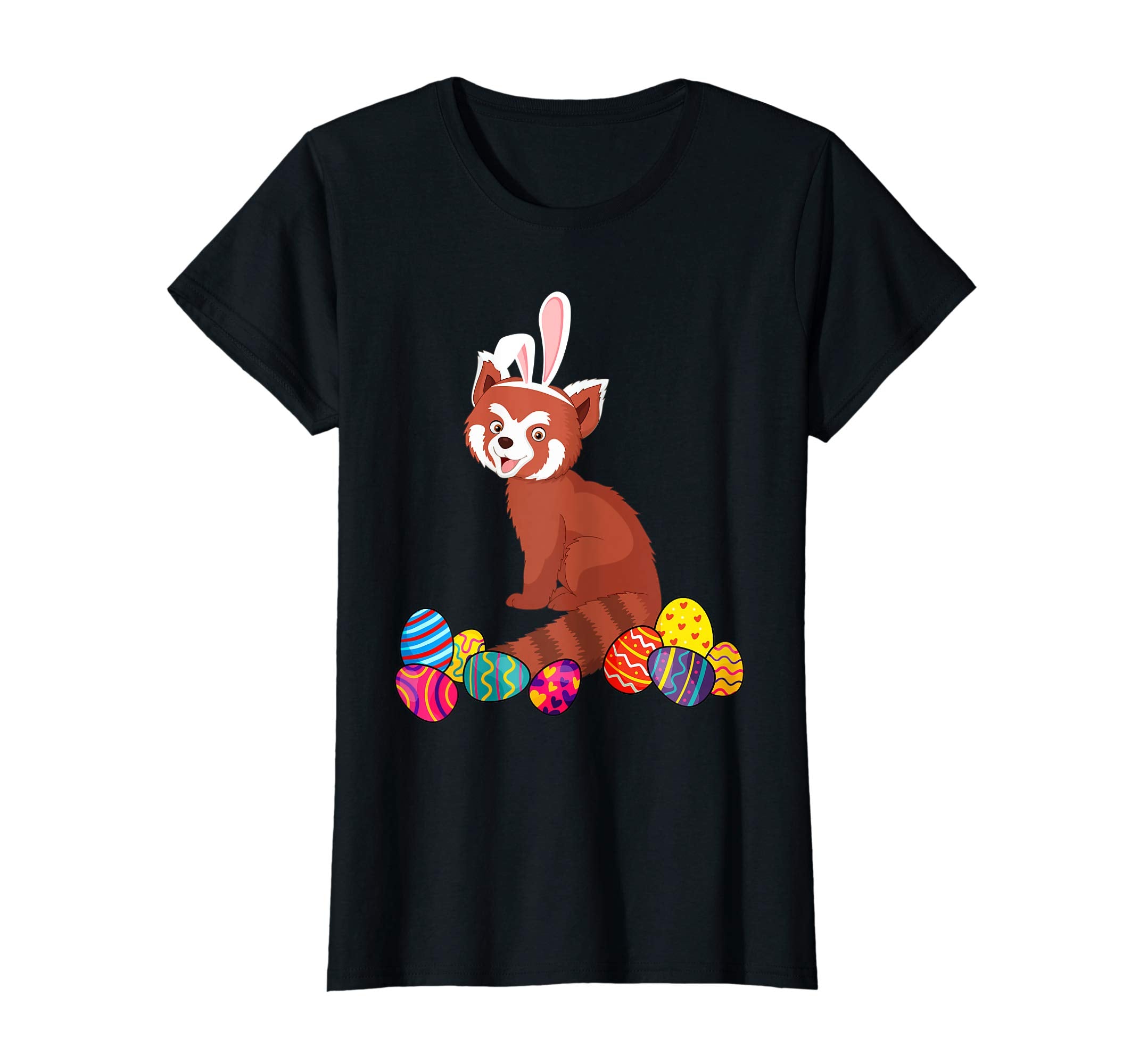 Red Panda Bunny Ear With Egg Easter Easter Day Shirt