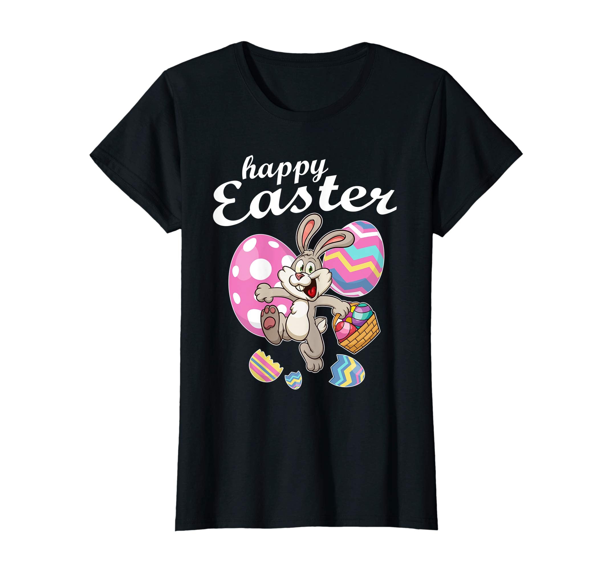 Bunny Rabbit Playing With Easter Eggs Happy Easter Day Shirt