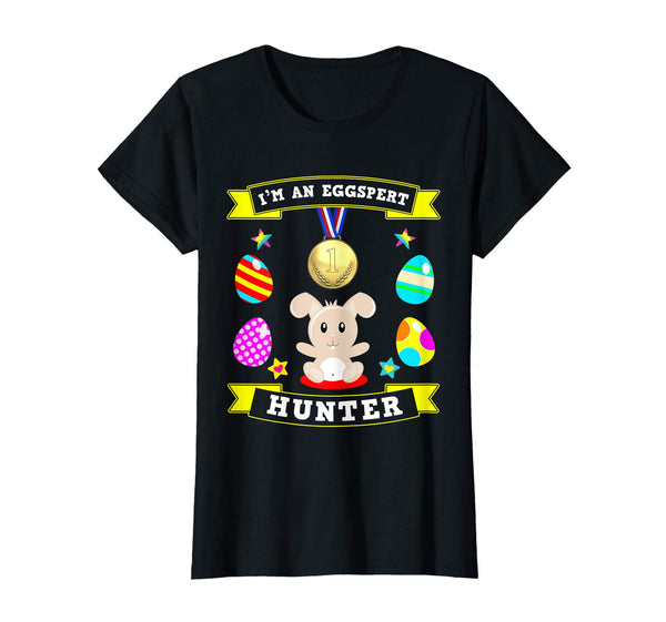 Eggspert Hunter Easter Bunny Funny Pun Tshirt Toddlers