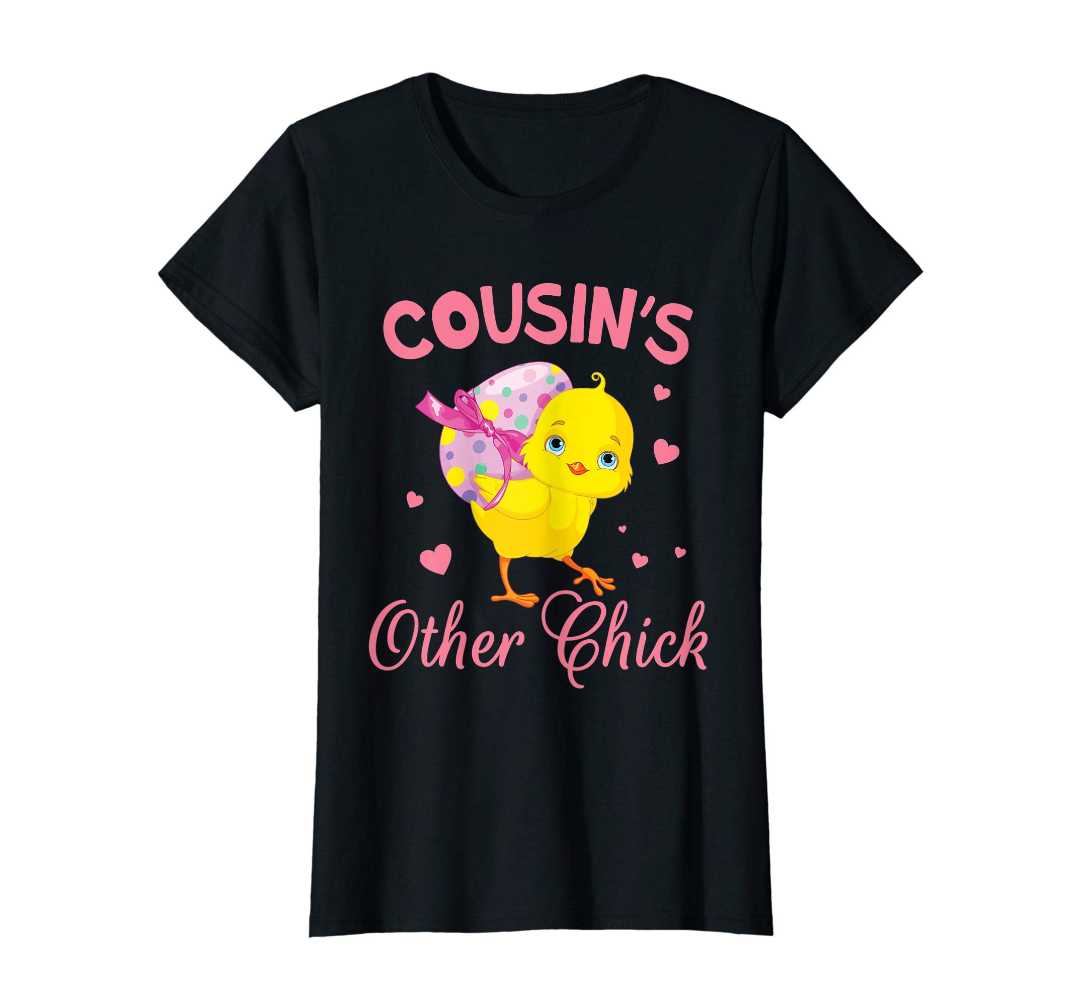 Hearts Chick With Big Easter Egg Shirt Cousin's Other Chick