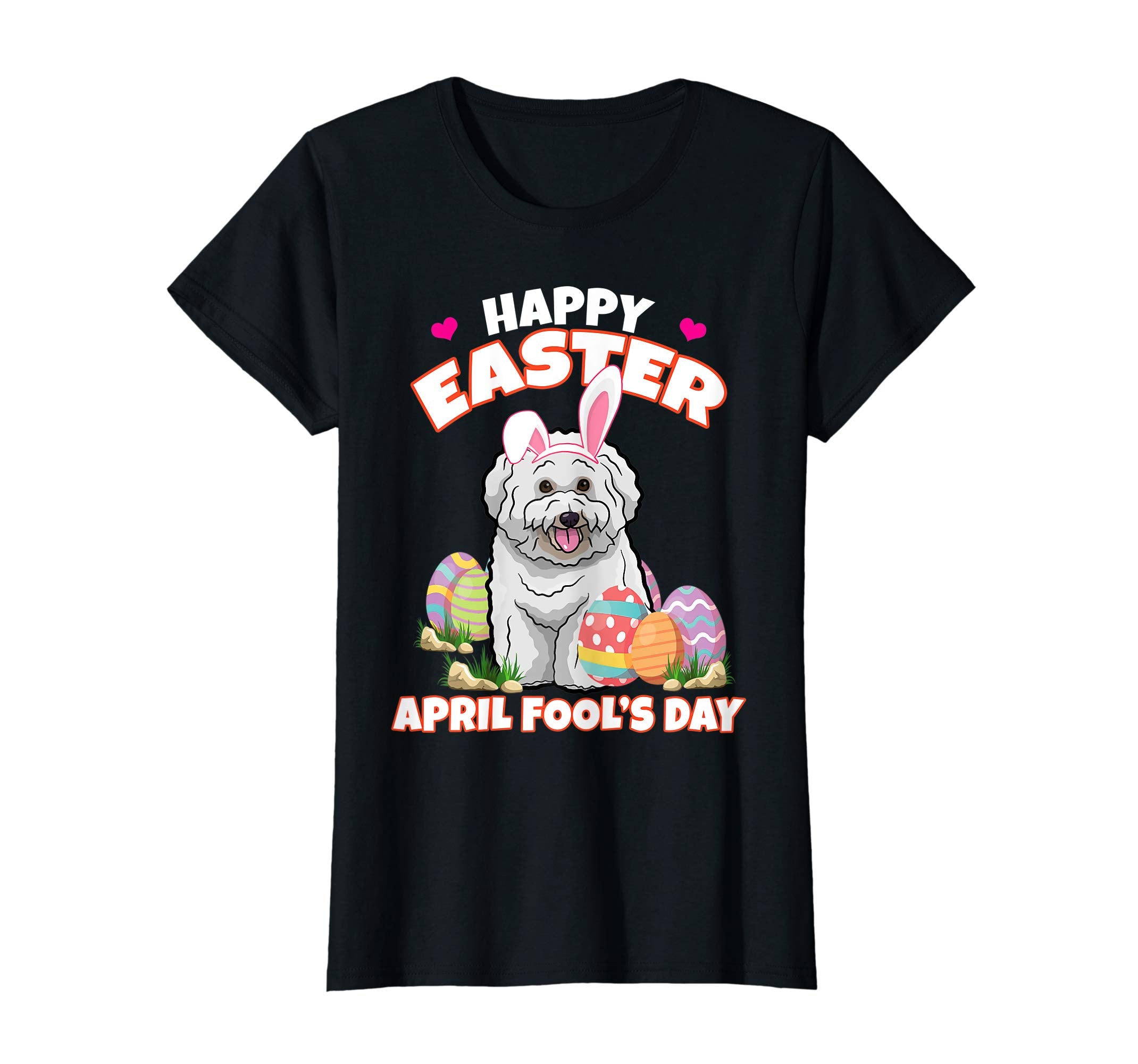Happy Easter April Fool's Day Funny Bichon T Shirt
