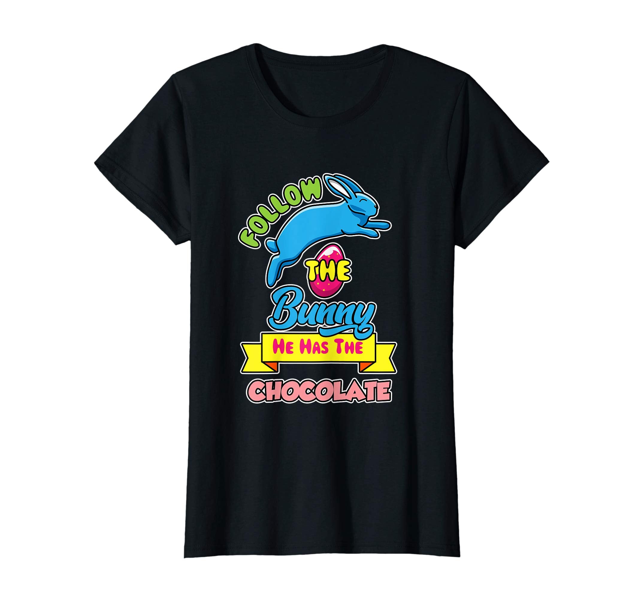 Follow The Easter Bunny Gift Shirt Happy Easter Egg Hunt Tee