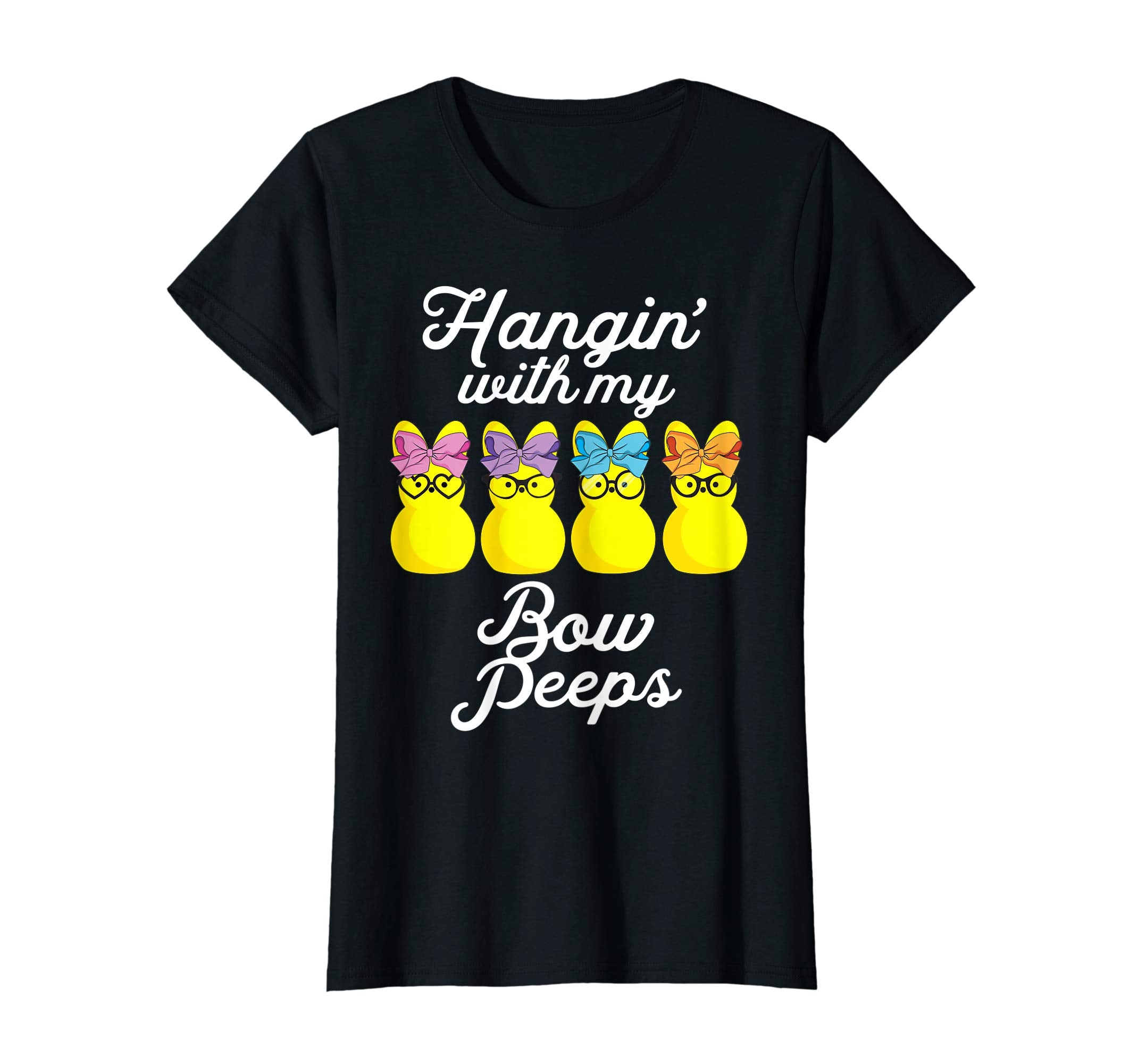 Hanging with my Bow Peeps Shirt Cute Girls Easter Egg tshirt