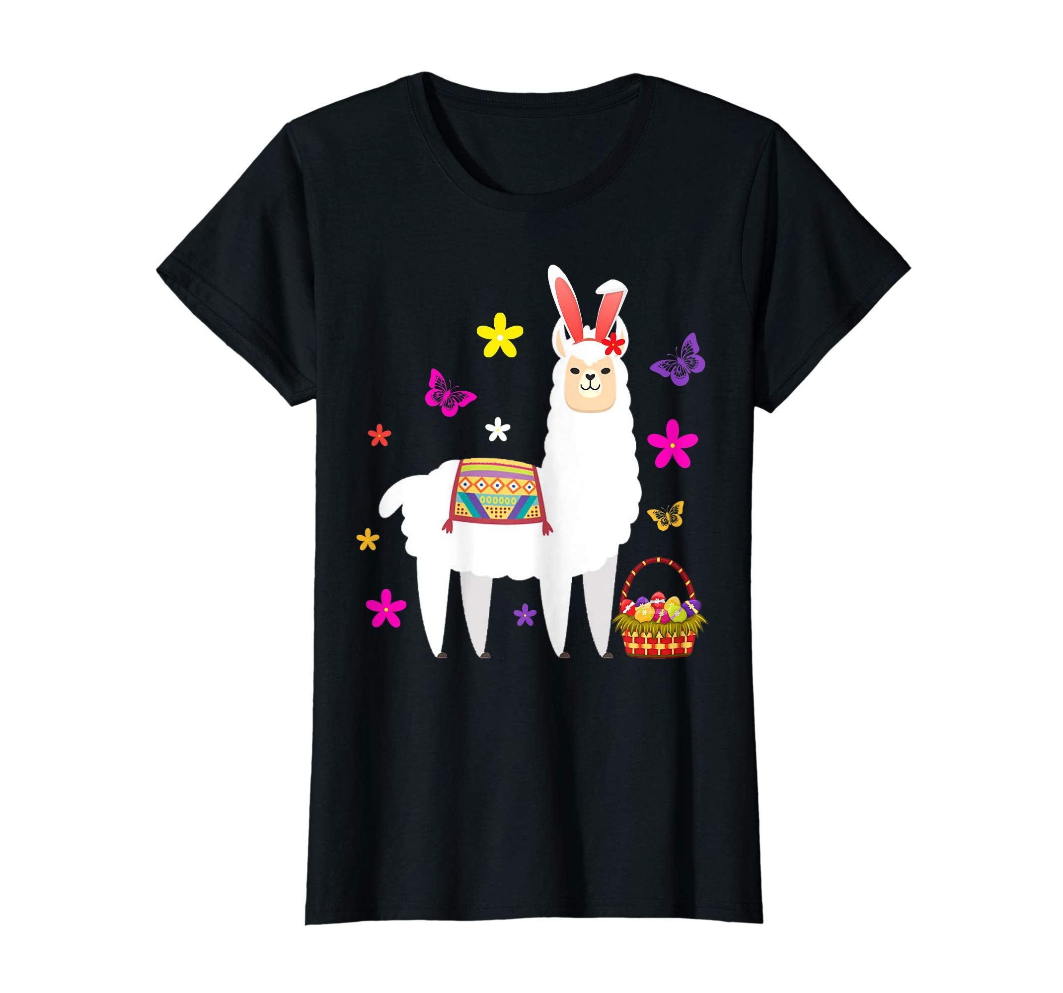 Funny Easter Llama with Bunny Ears T-Shirt Gift