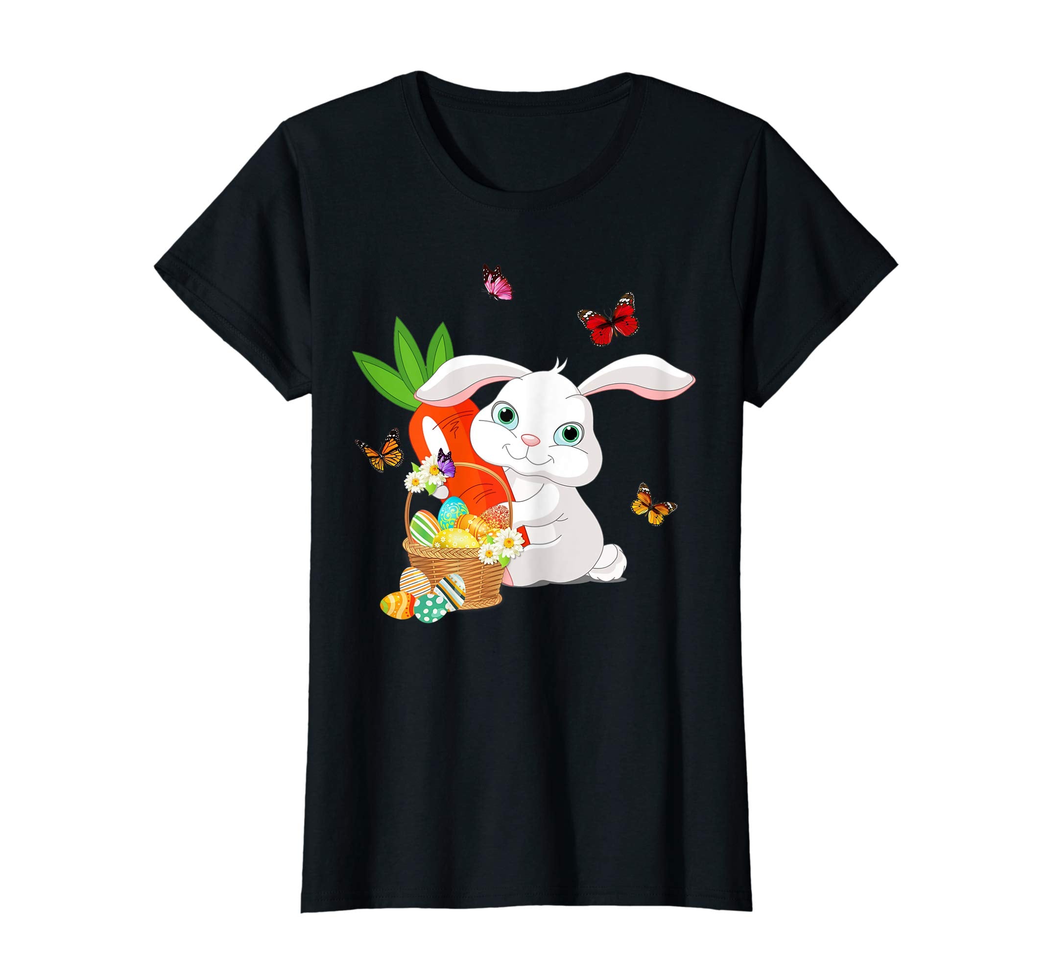 Rabbit Bunny Hat Rabbit Easter Eggs Shirt Happy Ea