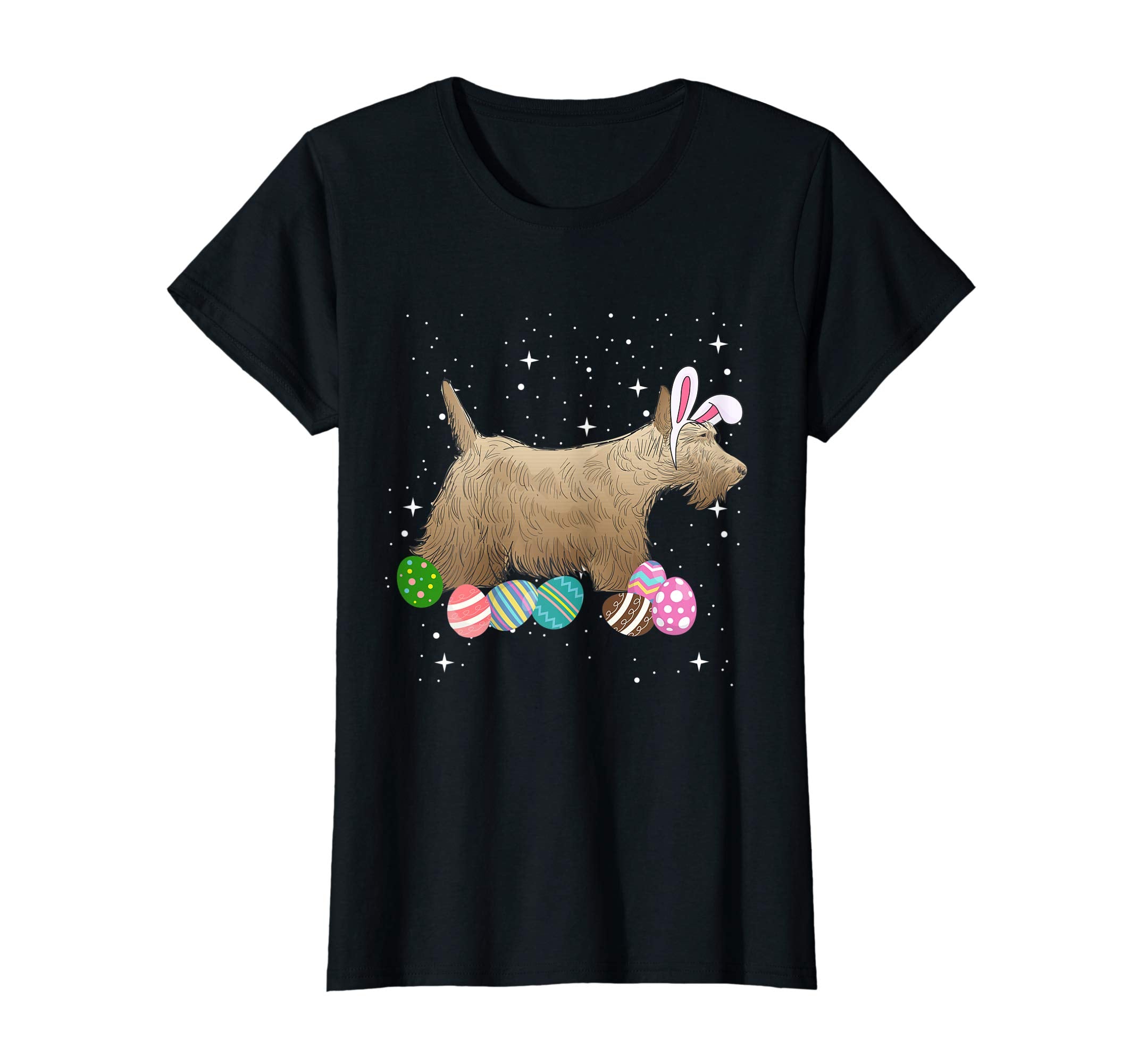 Scottish Terrier Dressed As Easter Bunny Rabbit Ears T-Shirt