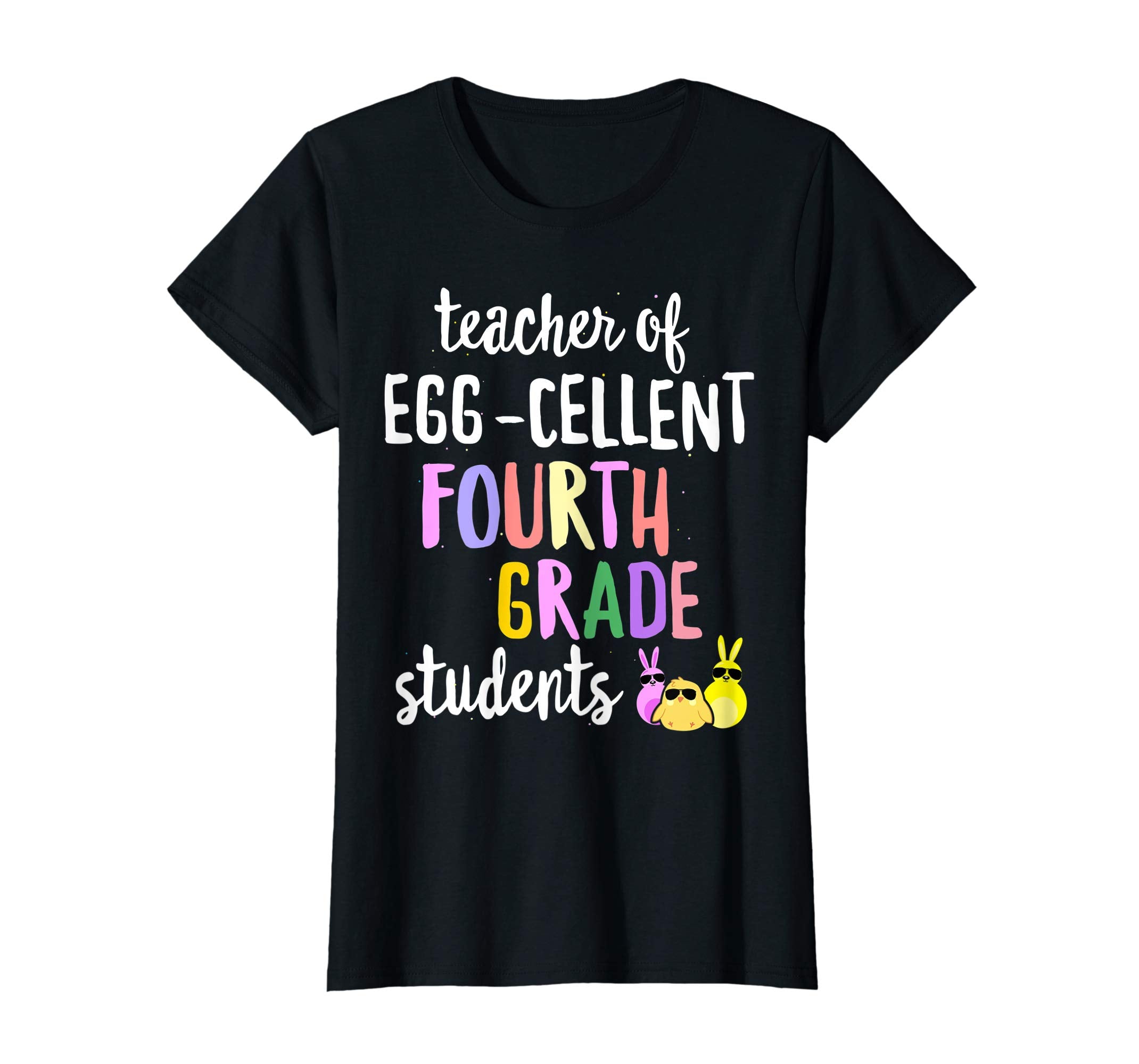 Teacher of Egg-Cellent 4th Grade Students Easter Gift Tshirt