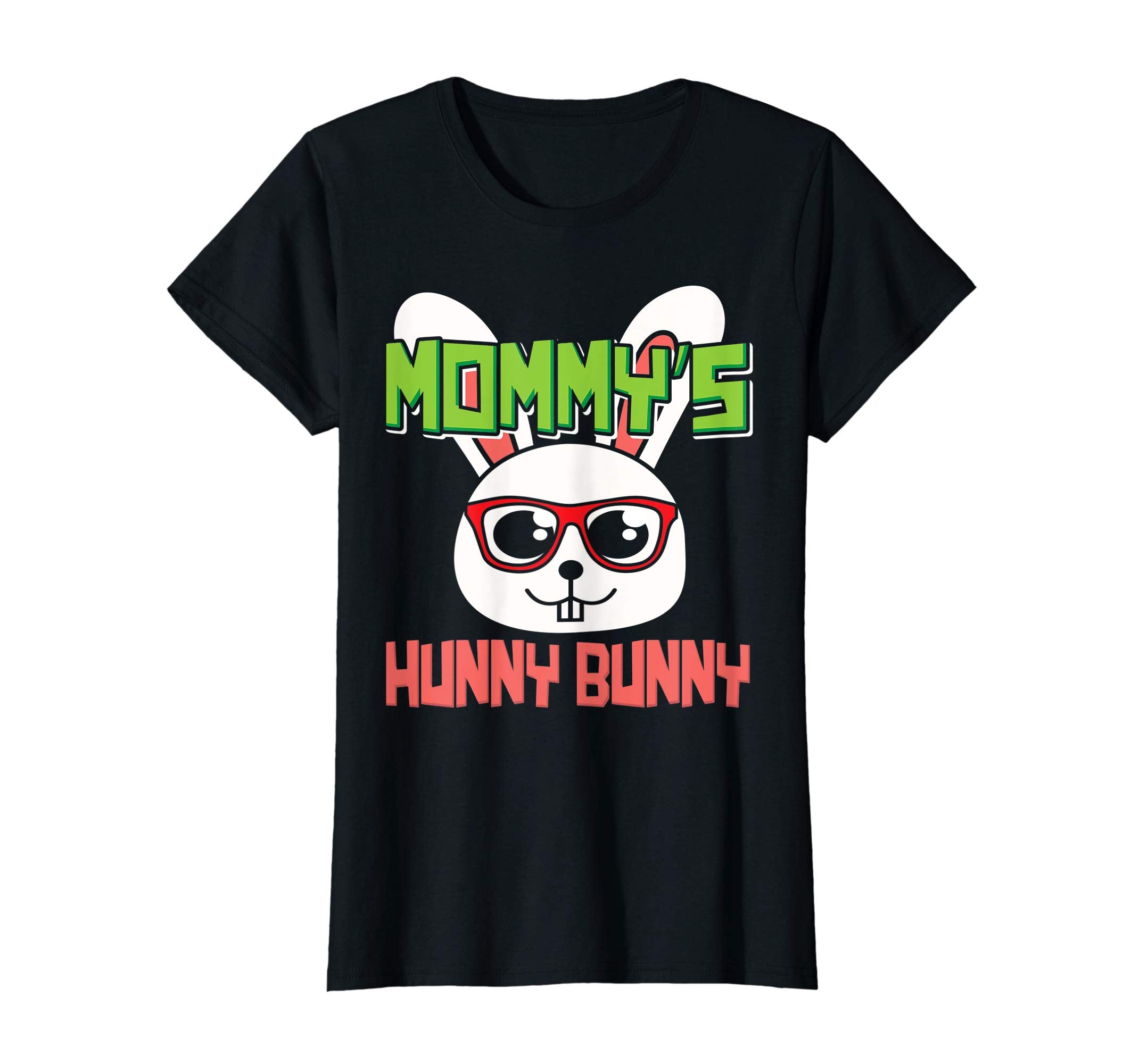 Mommy's Hunny Bunny Funny Easter Rabbit Cute Glasses T-Shirt