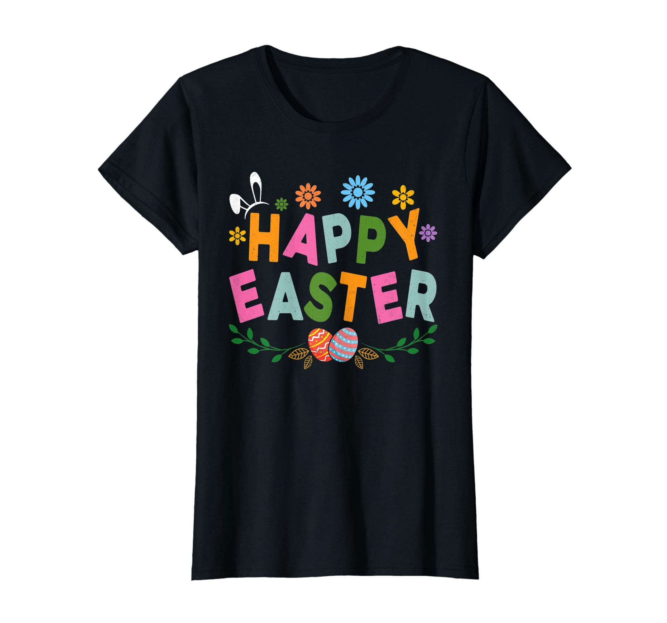 Happy Easter Shirt For Boys Girls Women Men Colorful Eggs