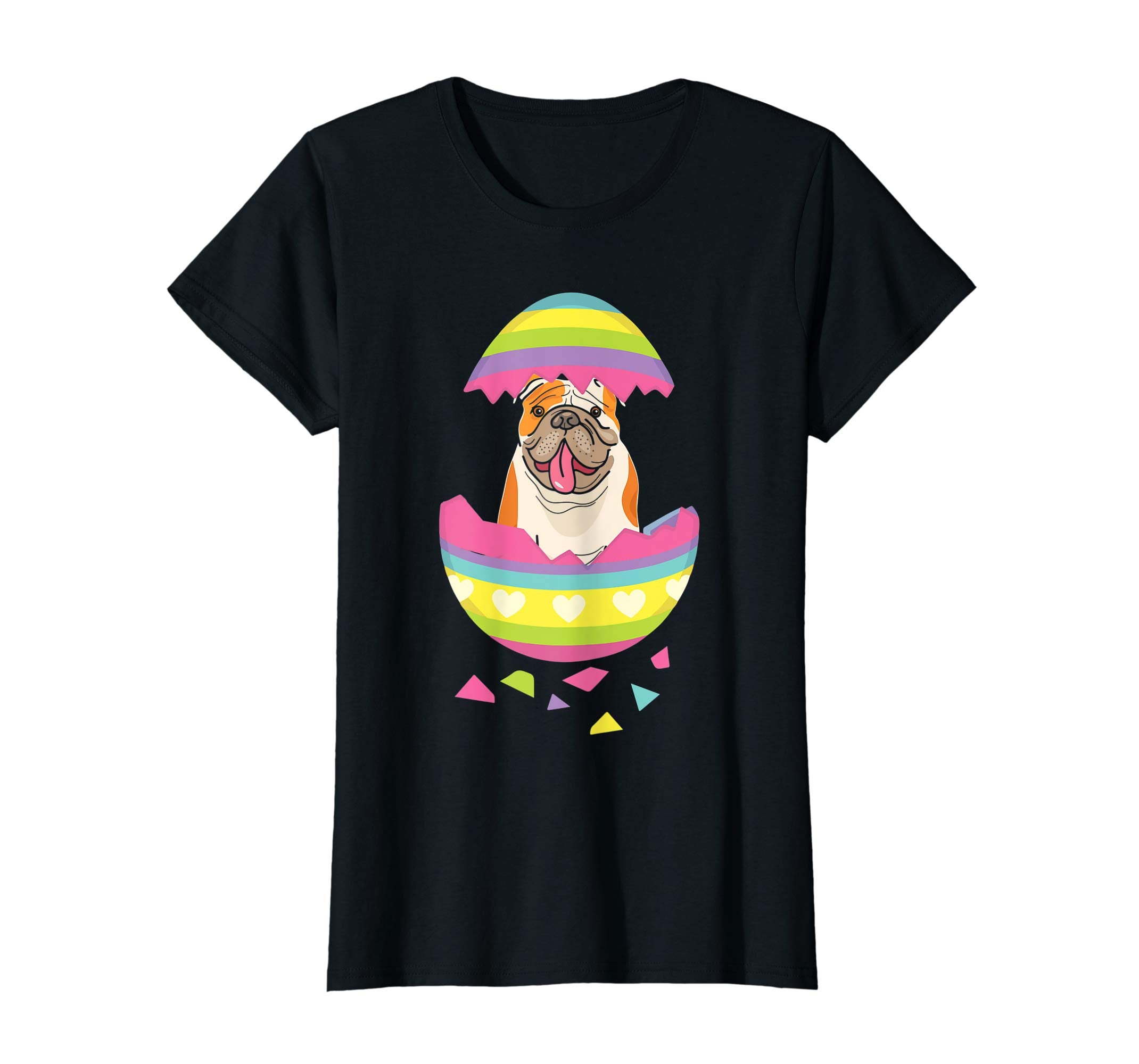 Bulldog Easter Egg T-Shirt Dog Lover
