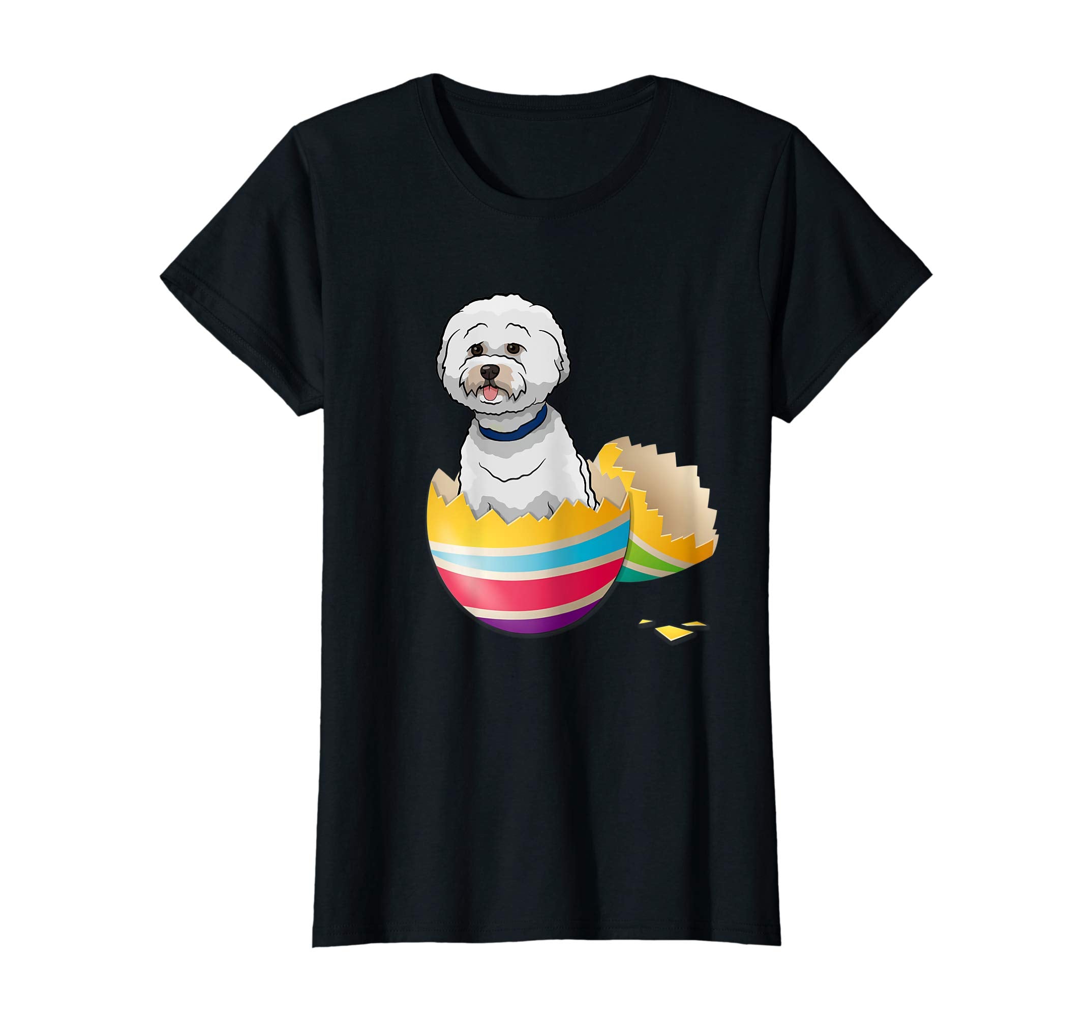 Bichons Frise Hatching From Easter Egg Easter Day Shirt