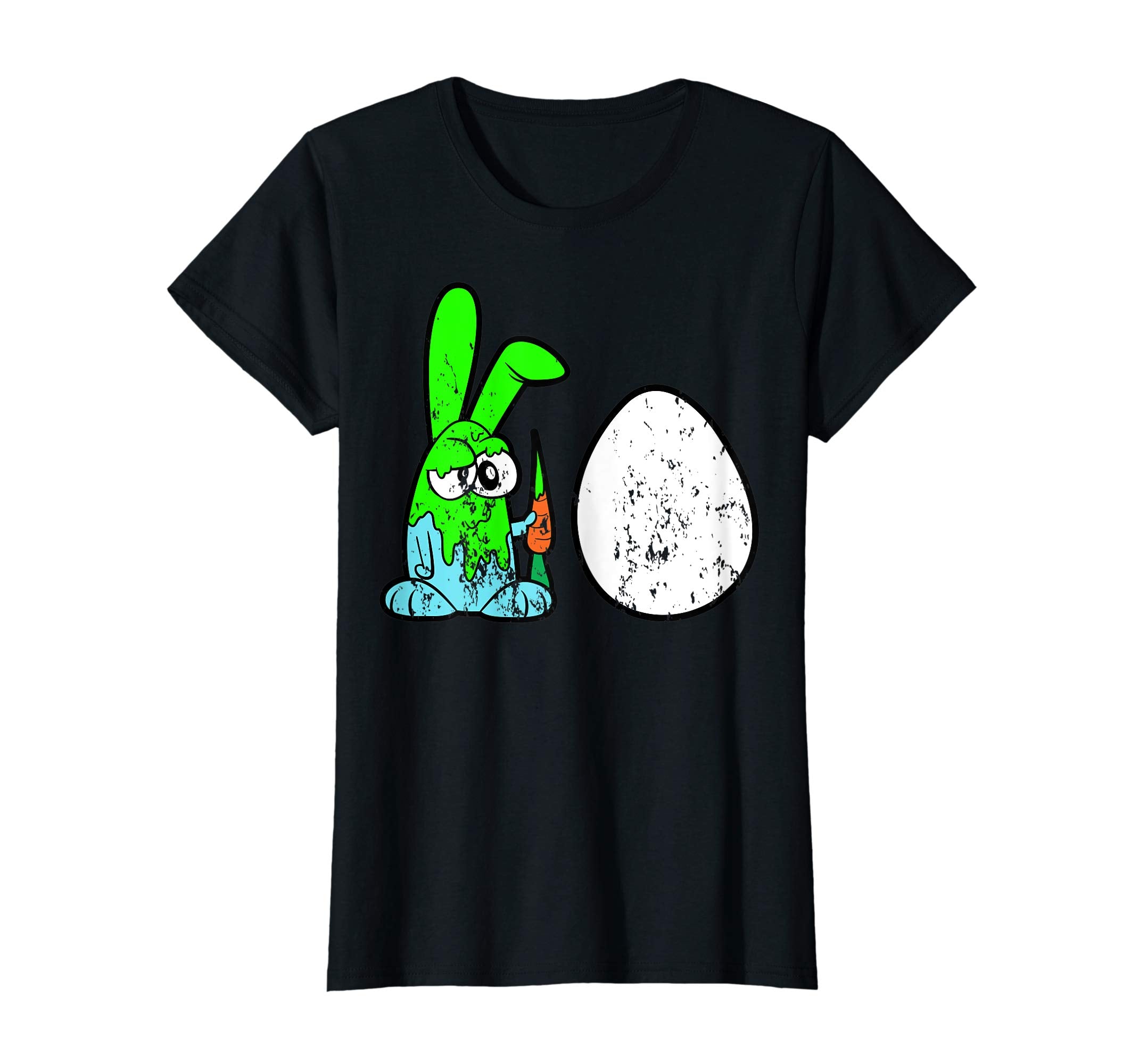 Retro Vintage Grunge Funny Cute Easter Bunny Egg Fun T-Shirt