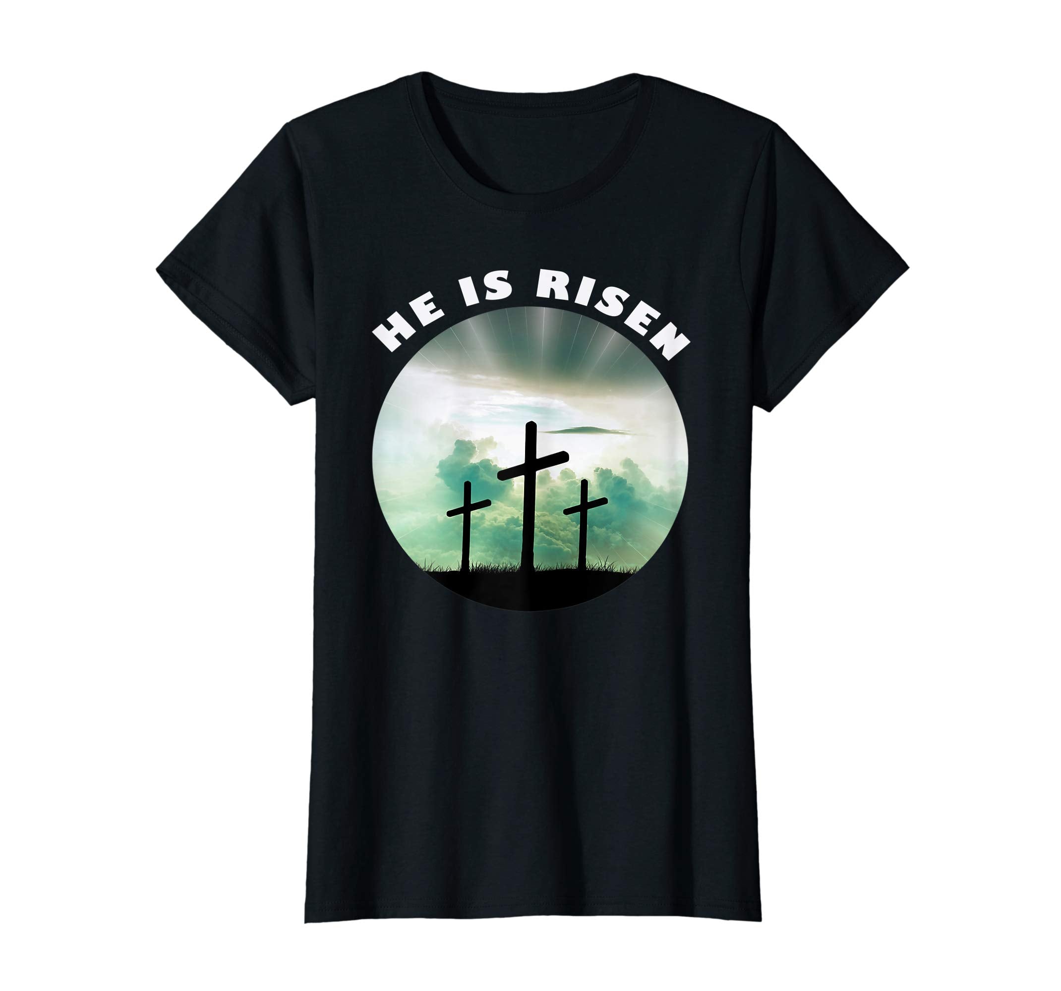 He is Risen Inspirational Cross Easter Jesus Worship Shirt