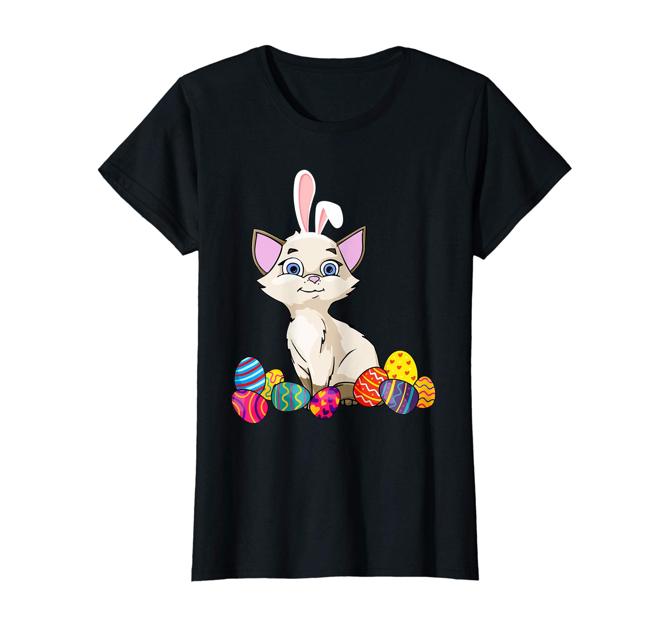 Cat Bunny Ear With Egg Easter Easter Day Shirt