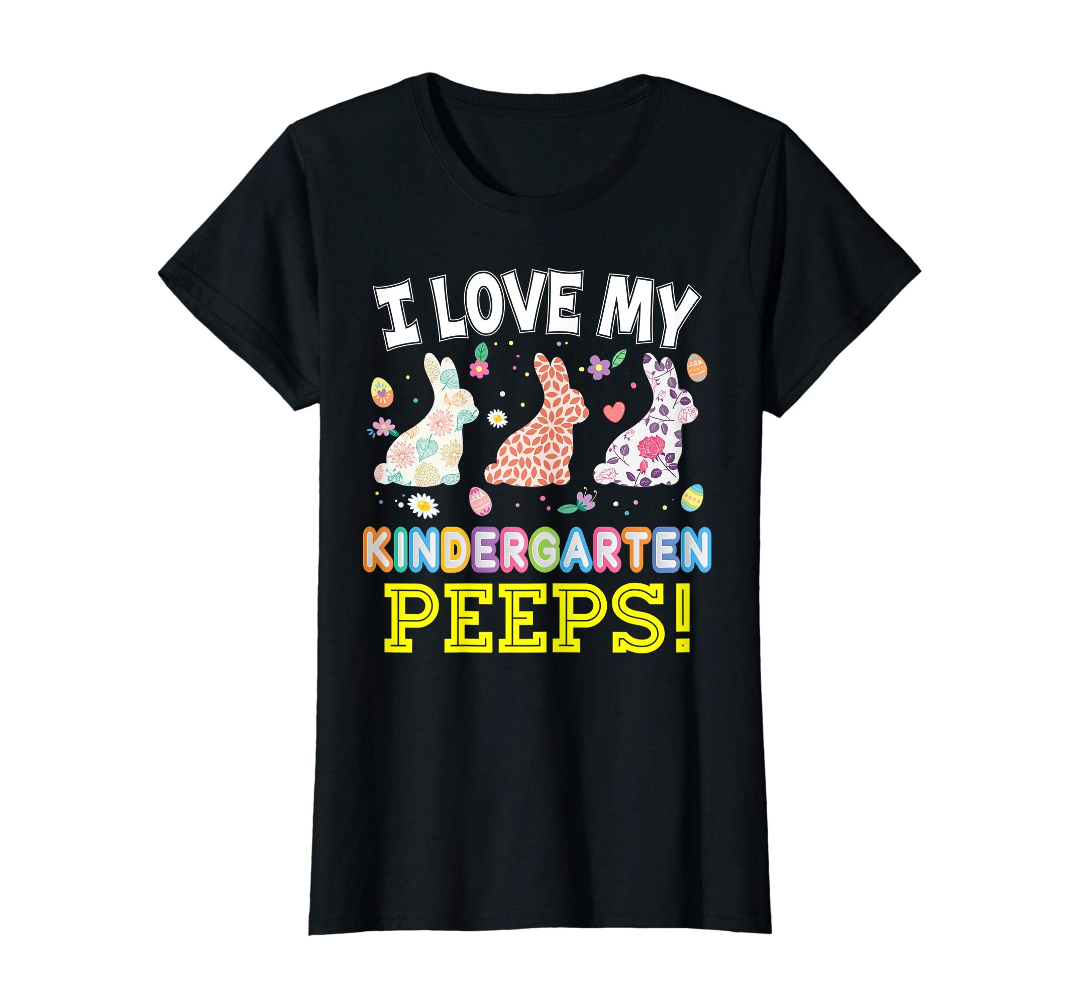 I Love My Kindergarten Peeps Teacher Easter Bunnies T-Shirt