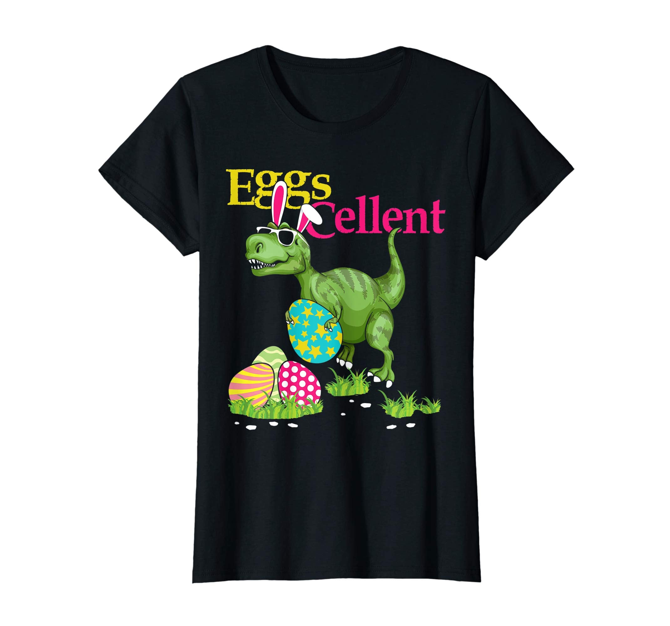Easter Bunny Dinosaur T-shirt T-rex Boys Kids Eggs Cellent