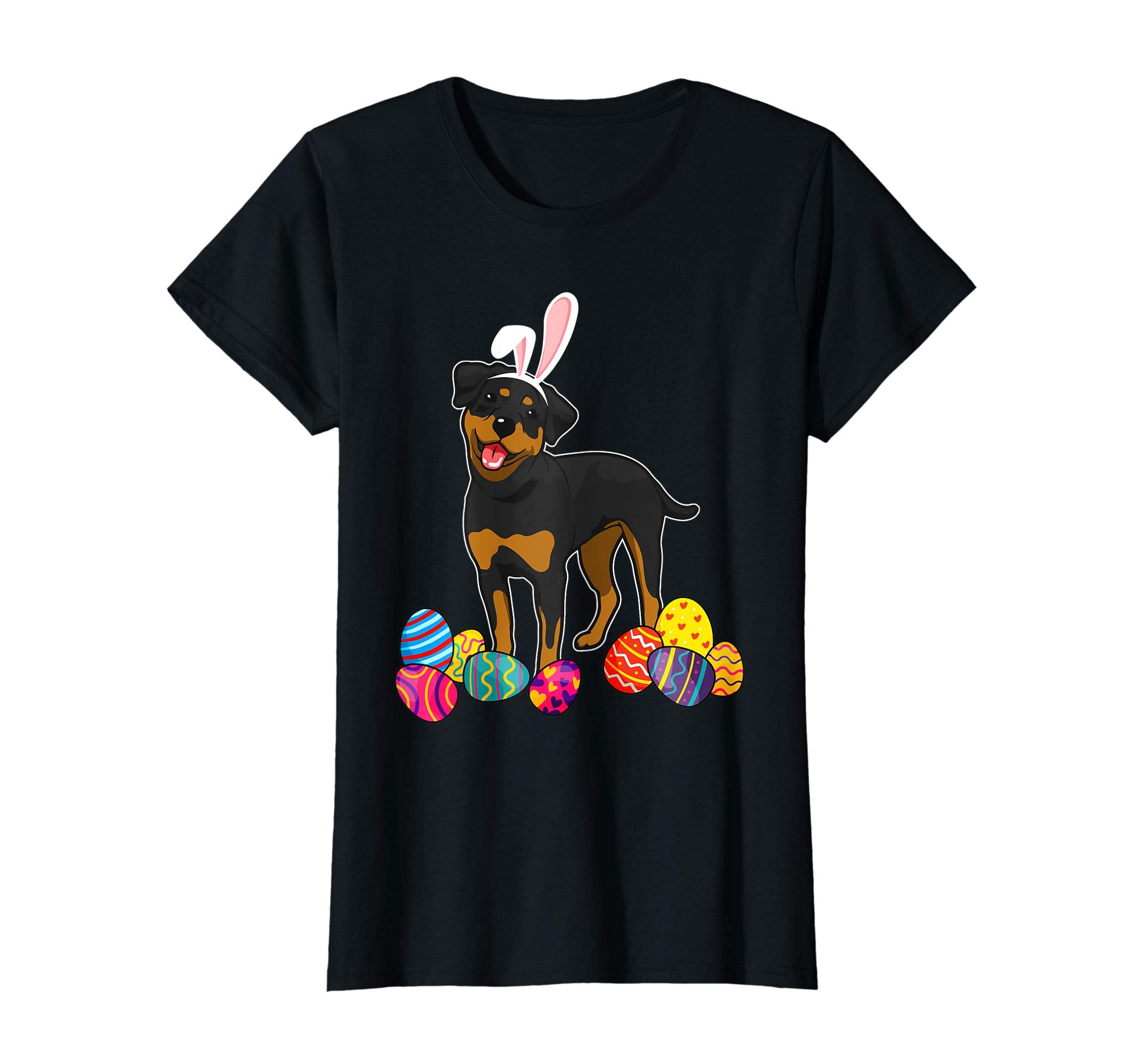 Rottweiler Bunny Ear With Egg Easter Easter Day Shirt