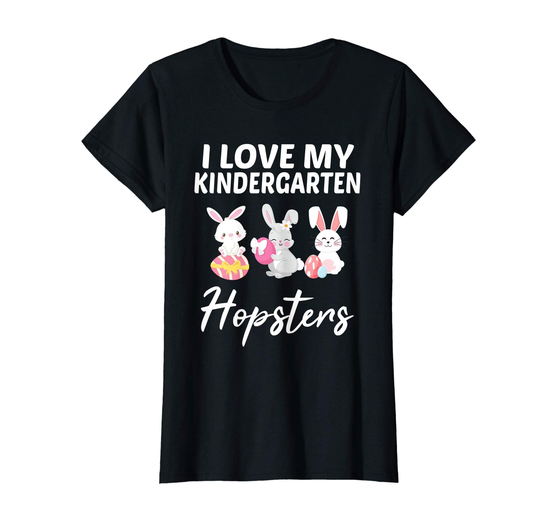I Love My Kindergarten Hopsters Easter Teacher Shirt