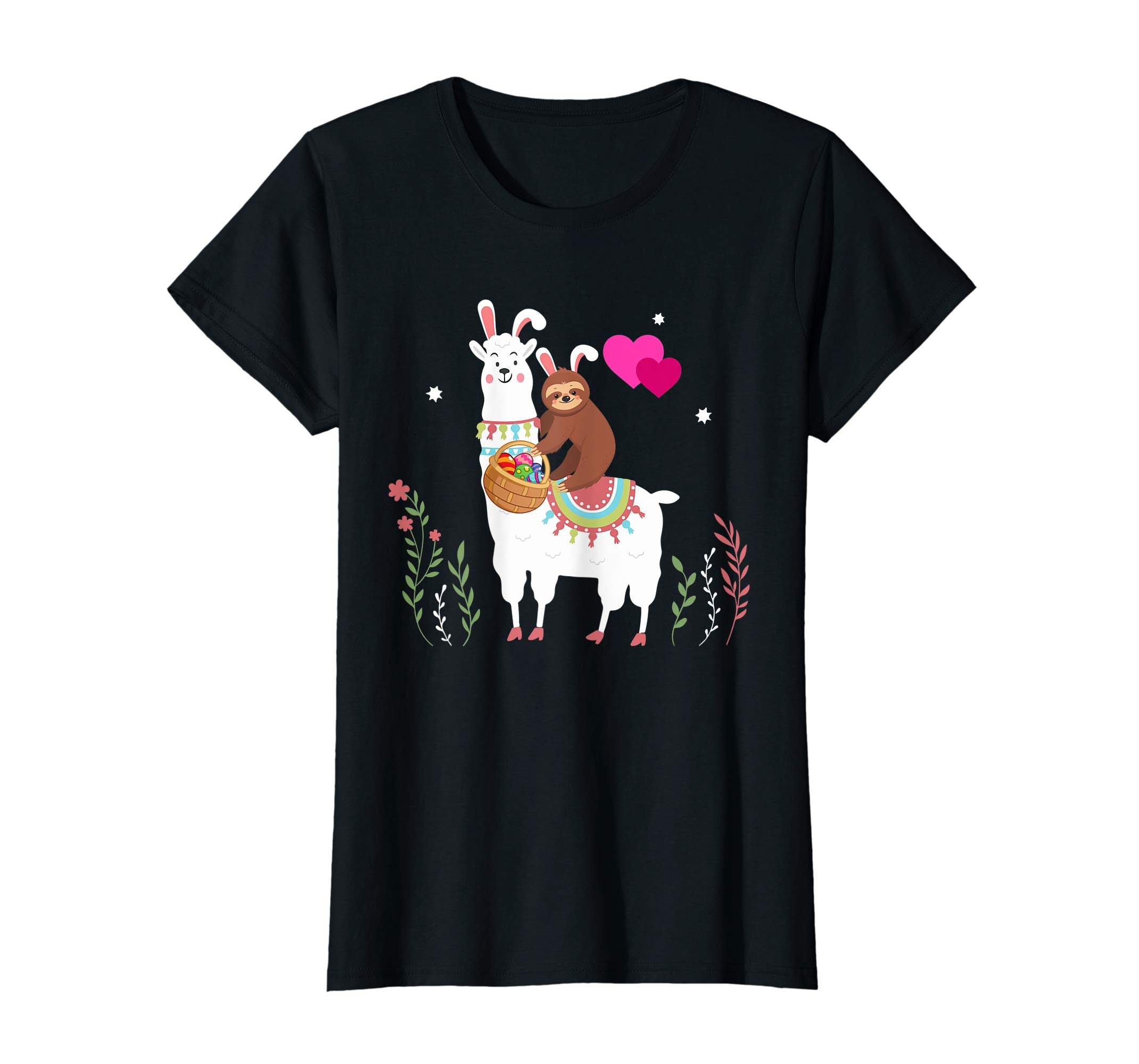 Sloth Riding Llama-Funny Sloth Easter Eggs Shirt Gift
