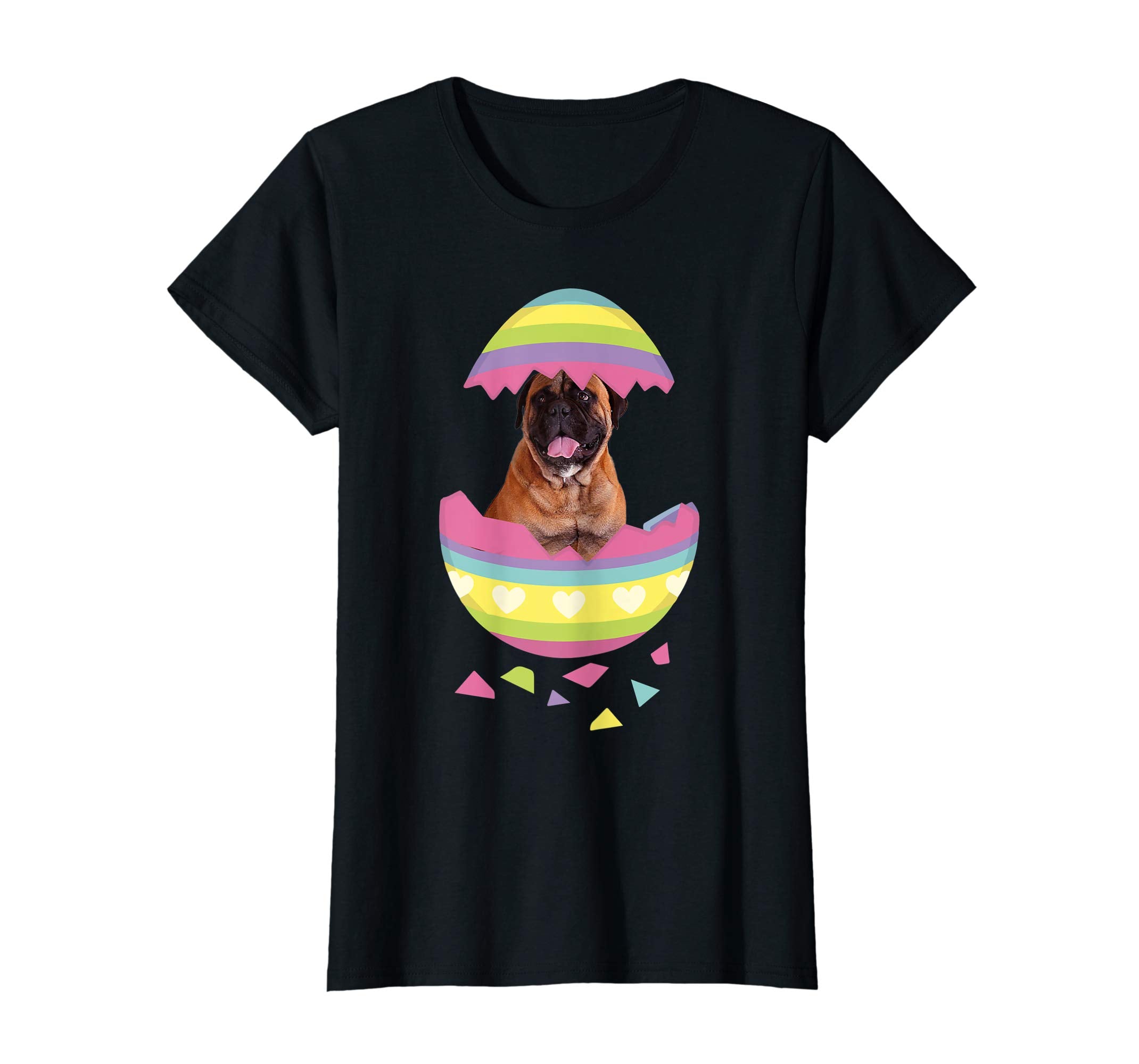 Bullmastiff Easter Egg T-Shirt Dog Lover