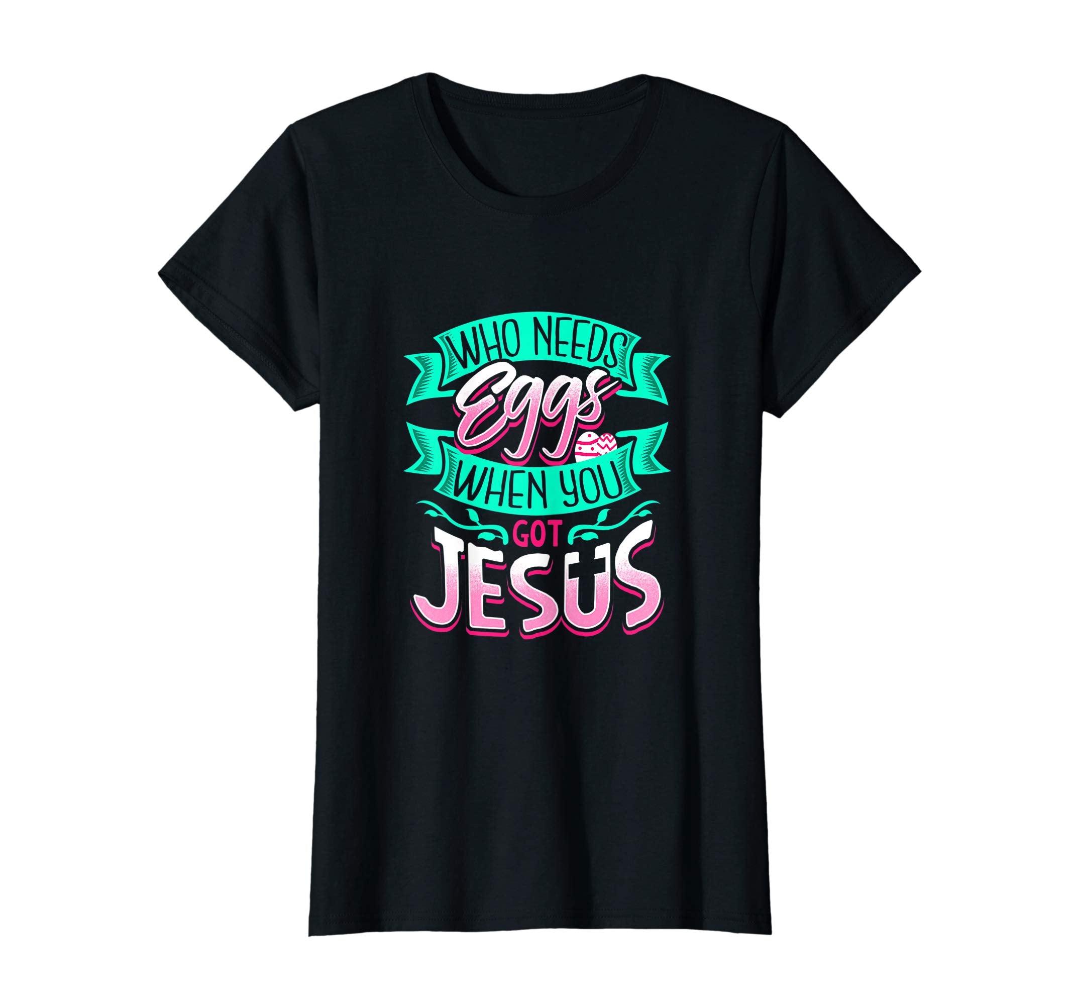 Easter Shirt Christian Got Jesus Cross Colorful Eggs Tshirt