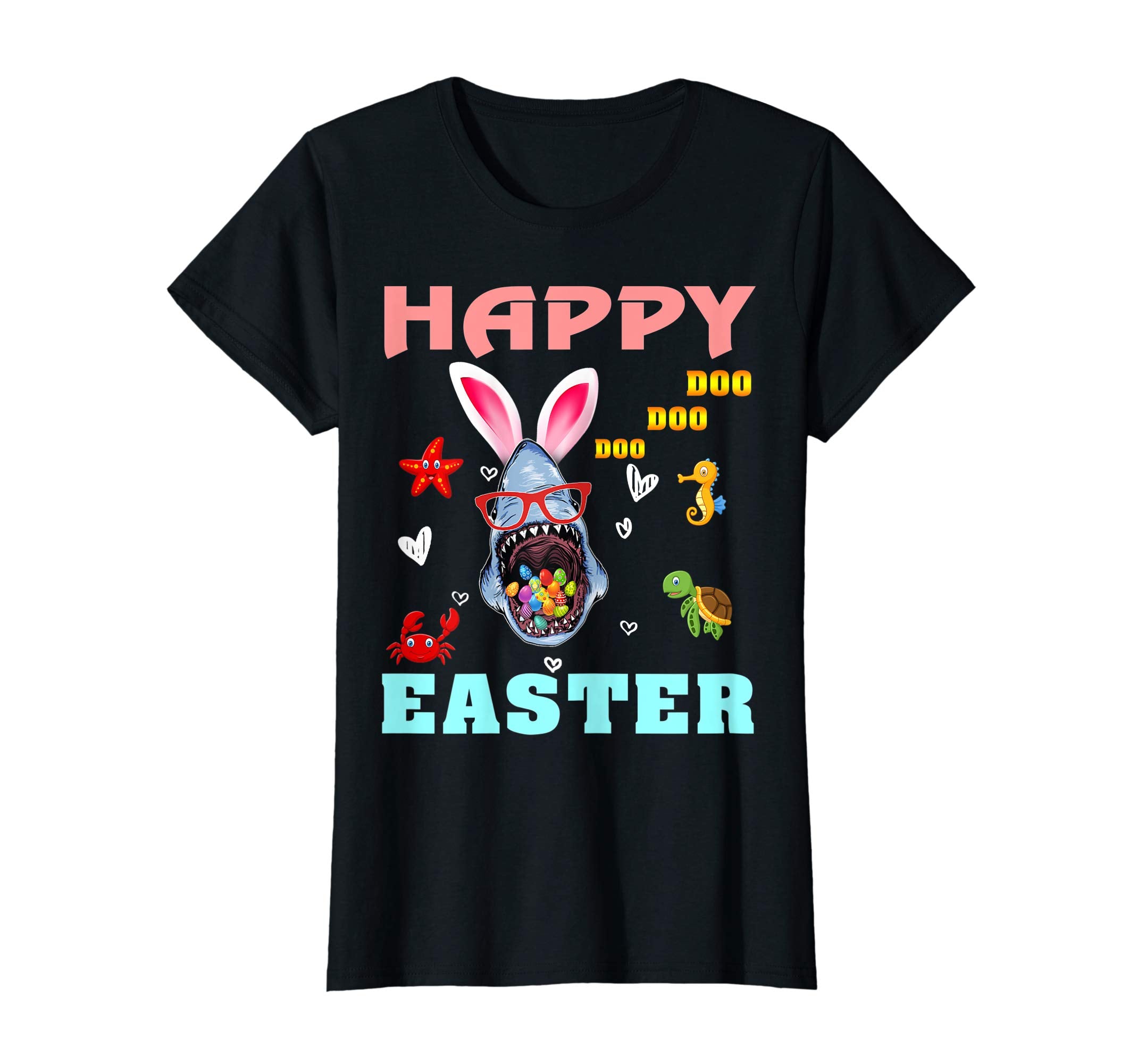 Shark Doo Doo Doo Happy Easter Day T Shirt
