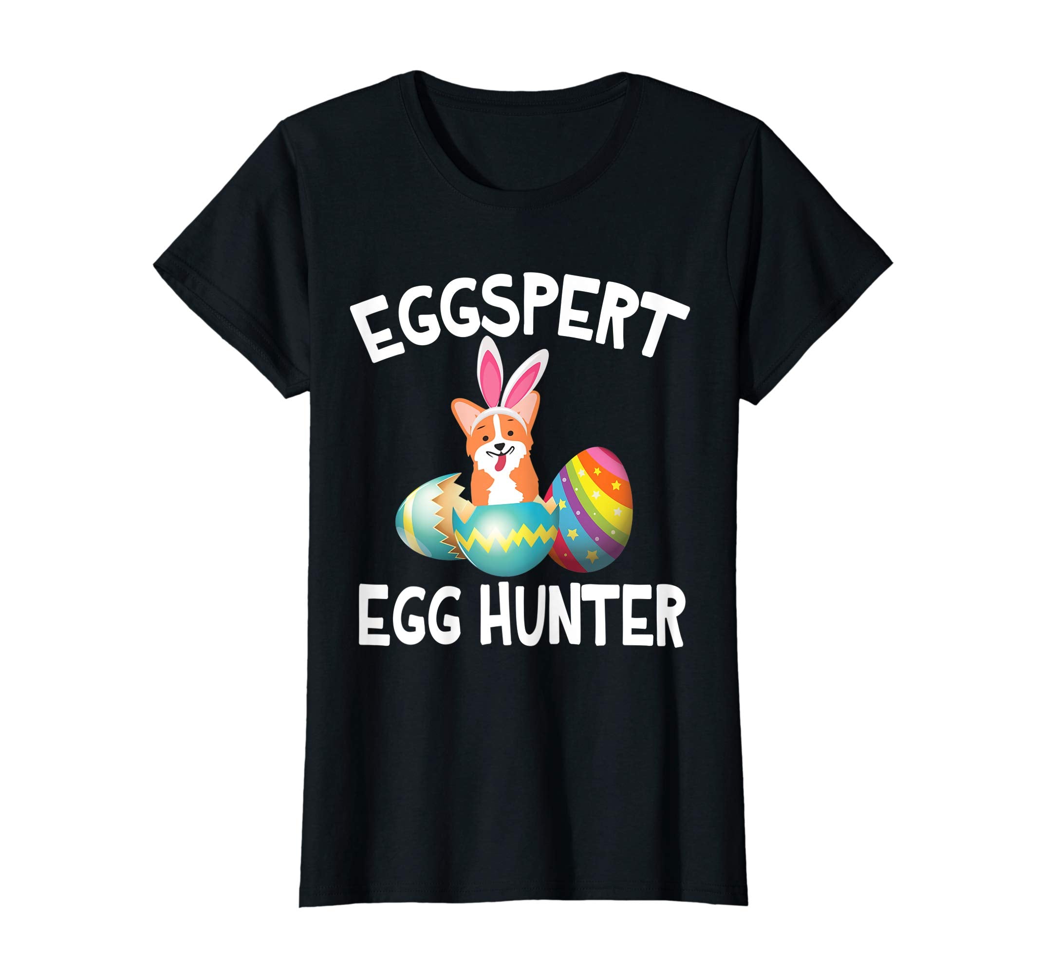 Corgi Bunny Dog Opening Easter Egg Eggspert Egg Hunter Shirt