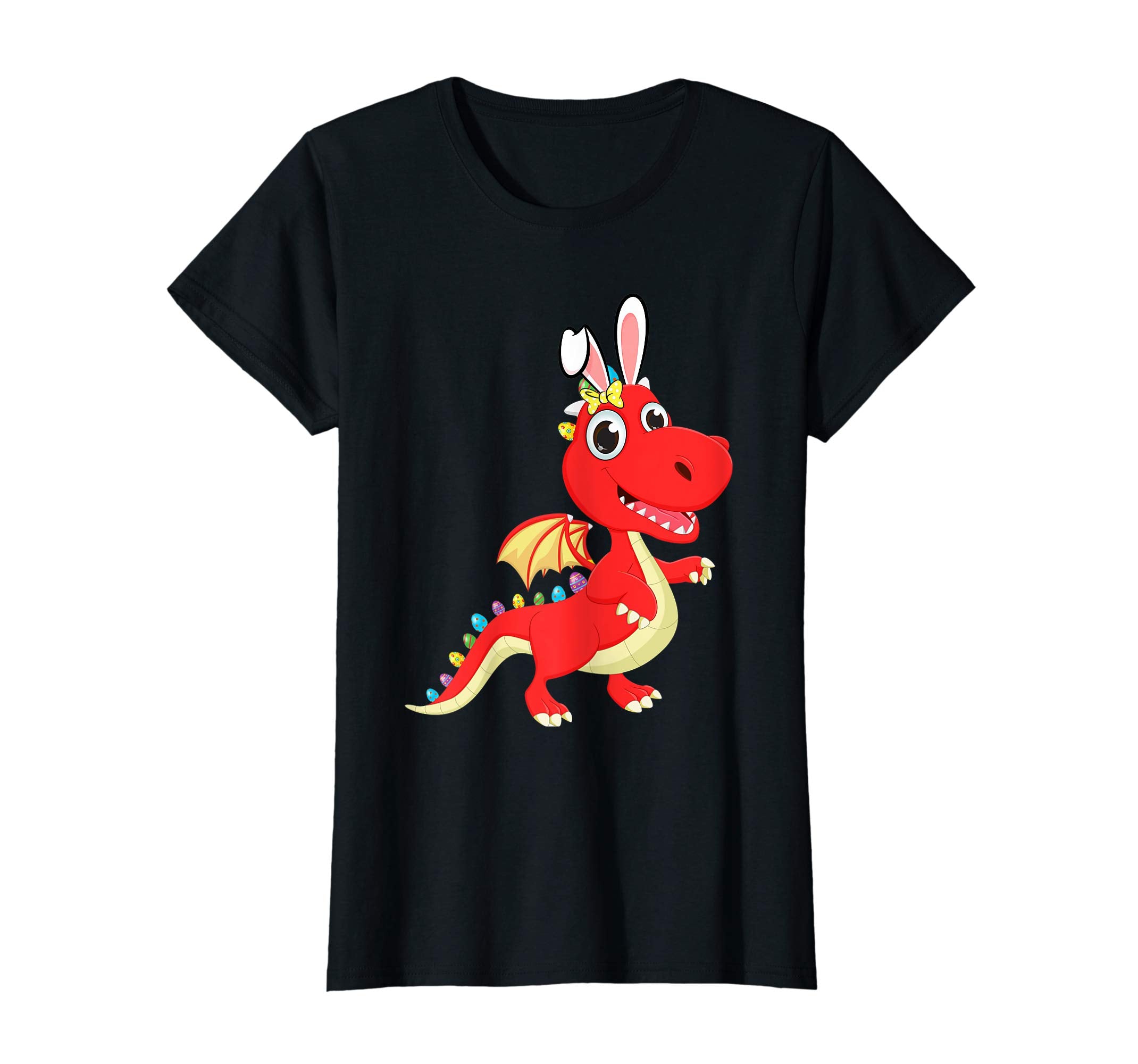 Funny Dinosaur T-rex Bunny with Eggs Easter T shirt