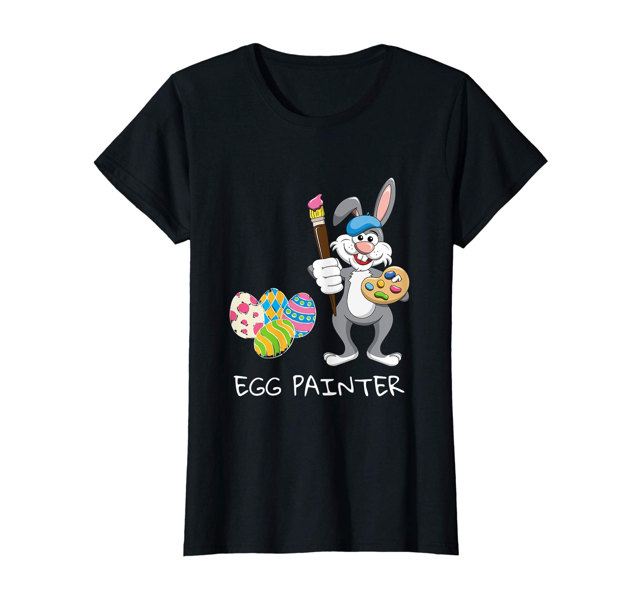 Funny Egg Hunt Shirt - Easter Egg Painter Bunny Kids TShirt