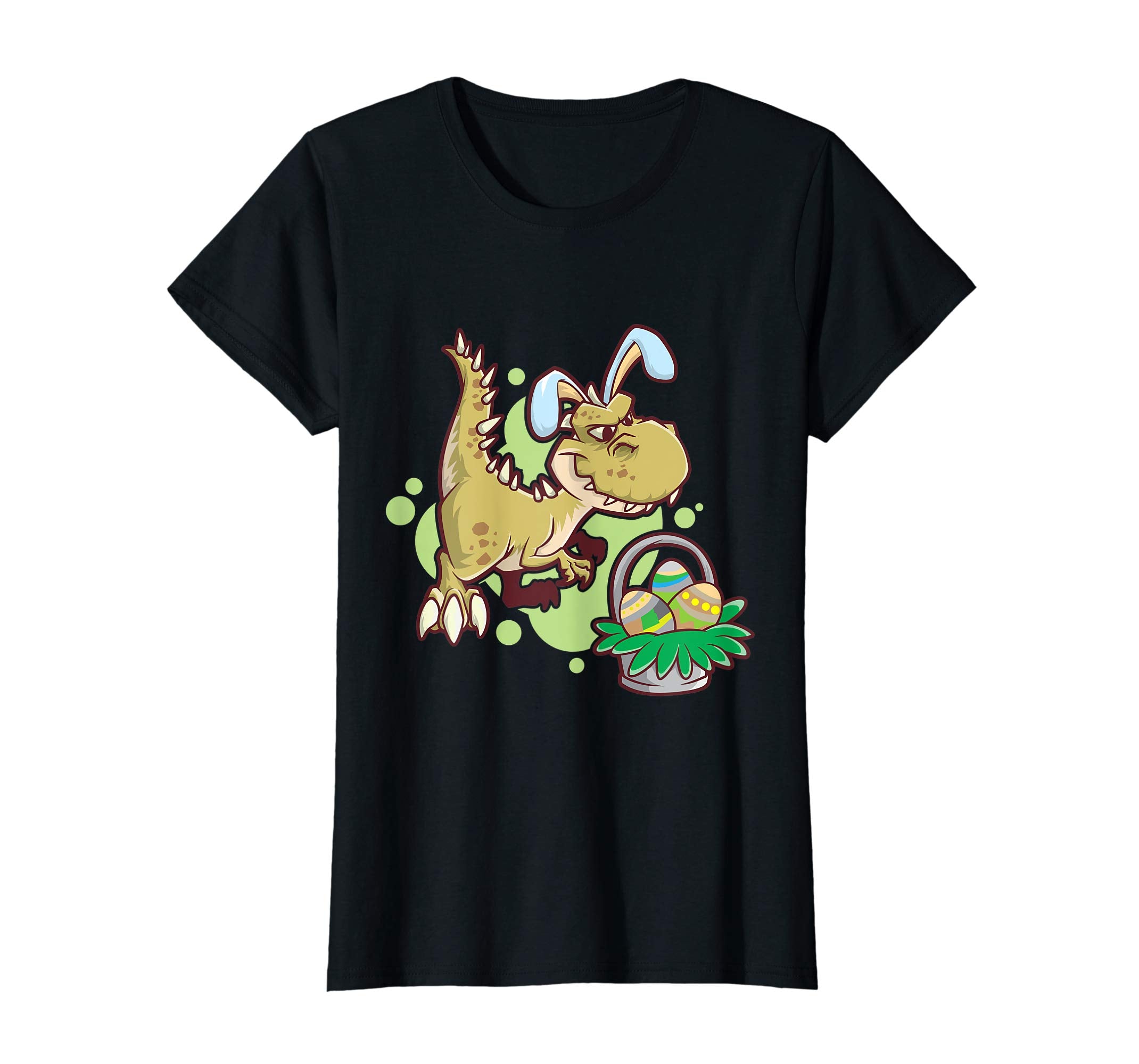 T Rex Easter Bunny Egg Hunter Dino T-Shirt Gift Girl &amp; Boy