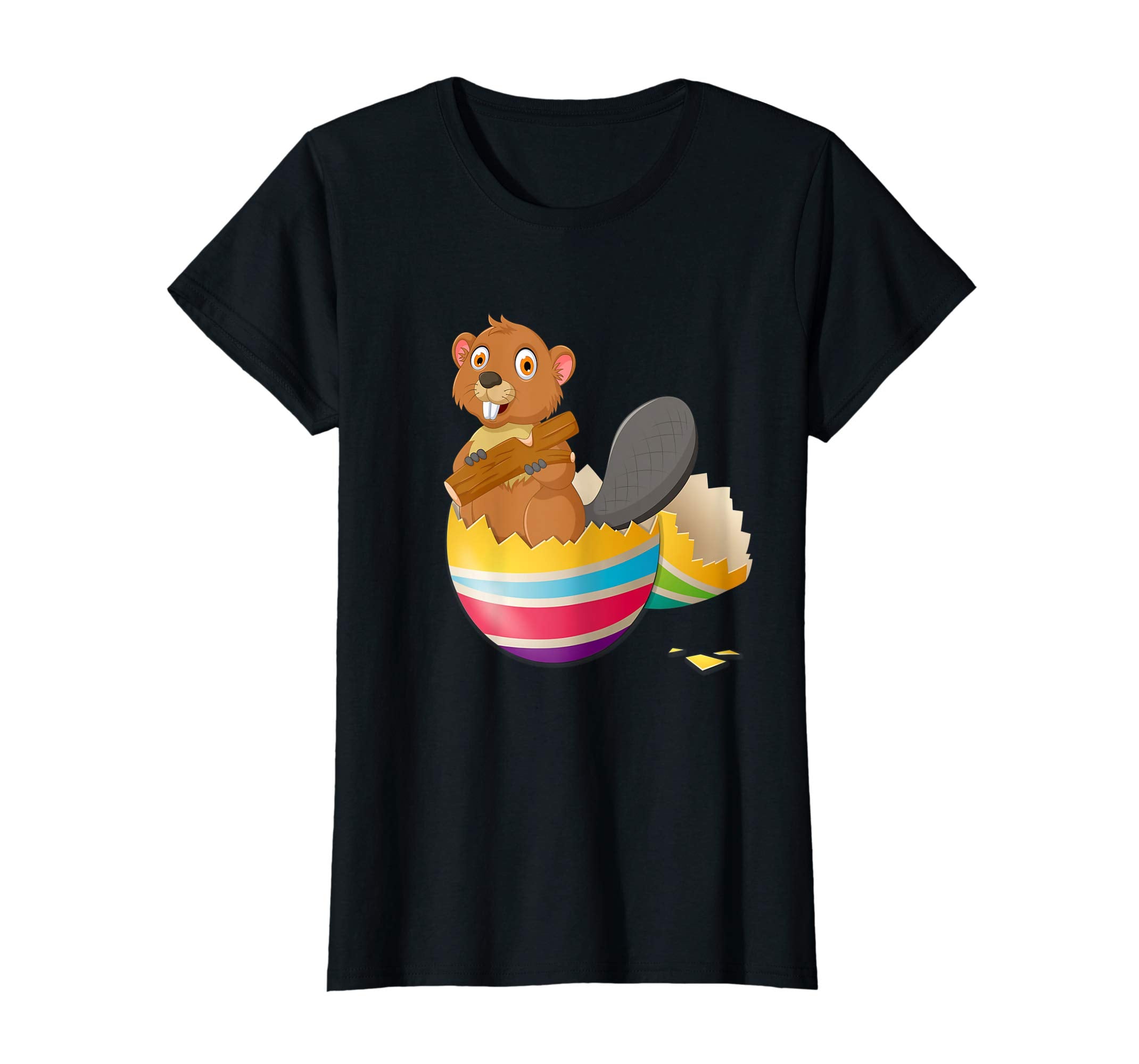 Baby Beaver Hatching From Easter Egg Easter Day Shirt