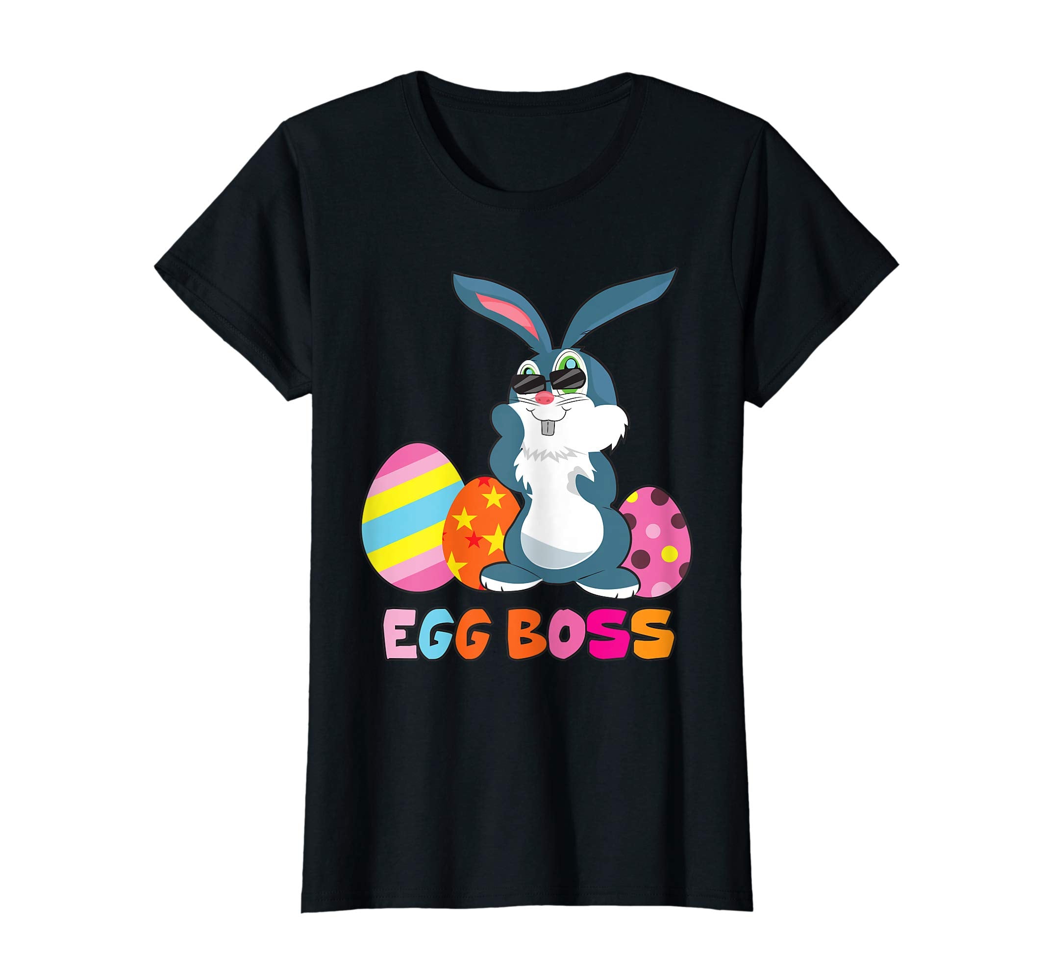 Egg Boss Easter Shirt For Kids Boys Girls Cute Easter Bunny