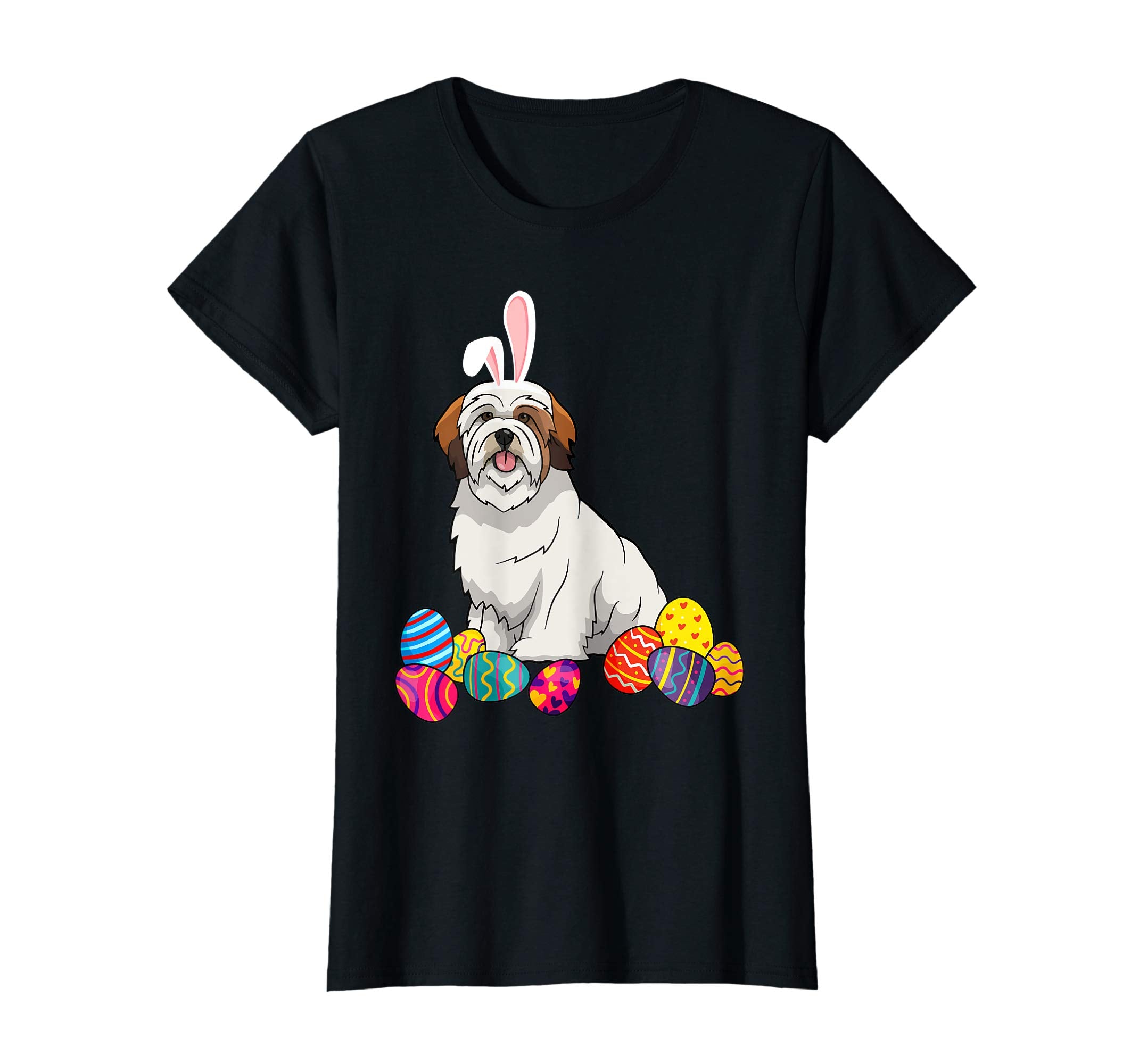Lhasa Apsos Bunny Ear With Egg Easter Easter Day Shirt