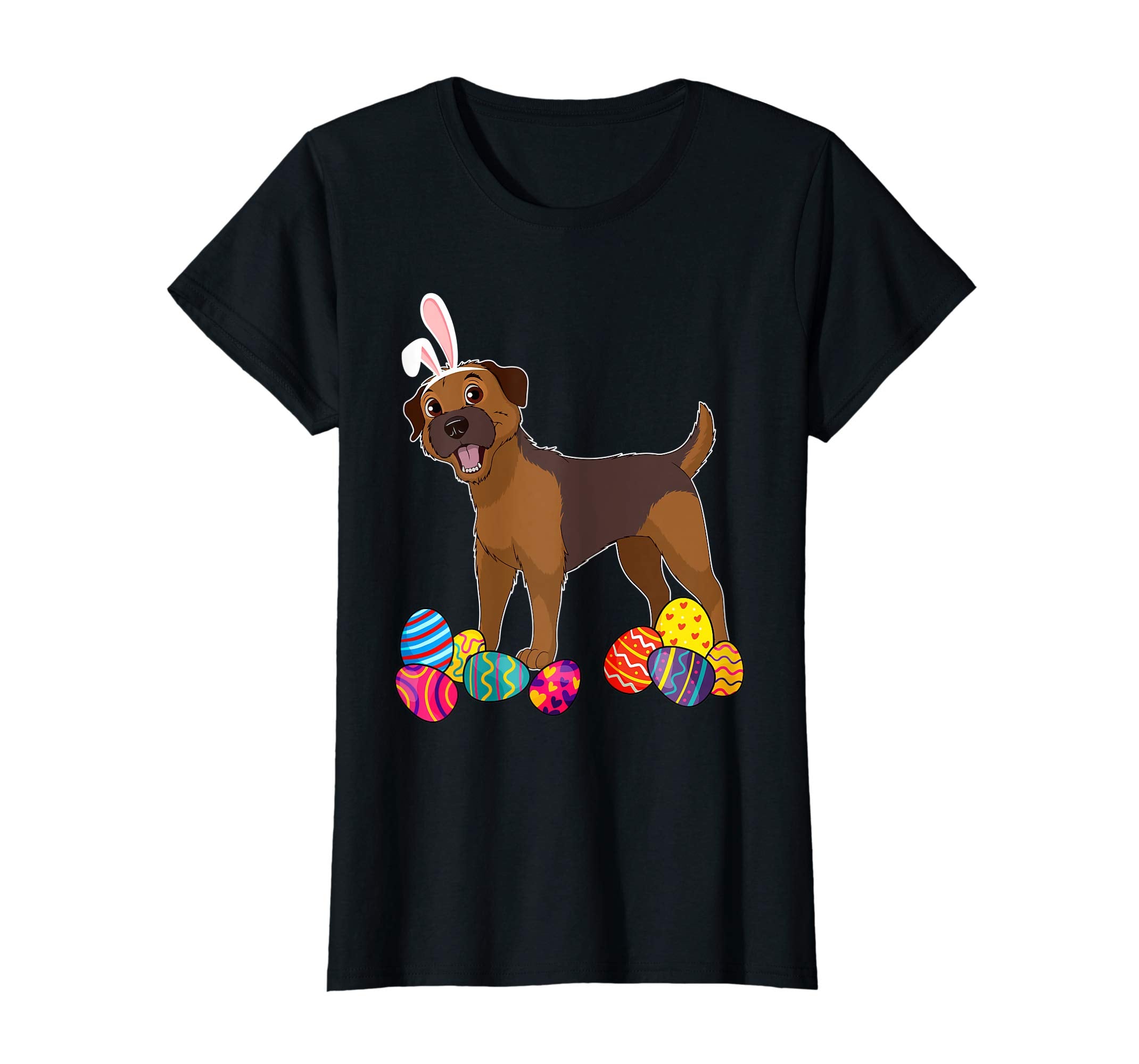 Border Terrier Bunny Ear With Egg Easter Easter Day Shirt