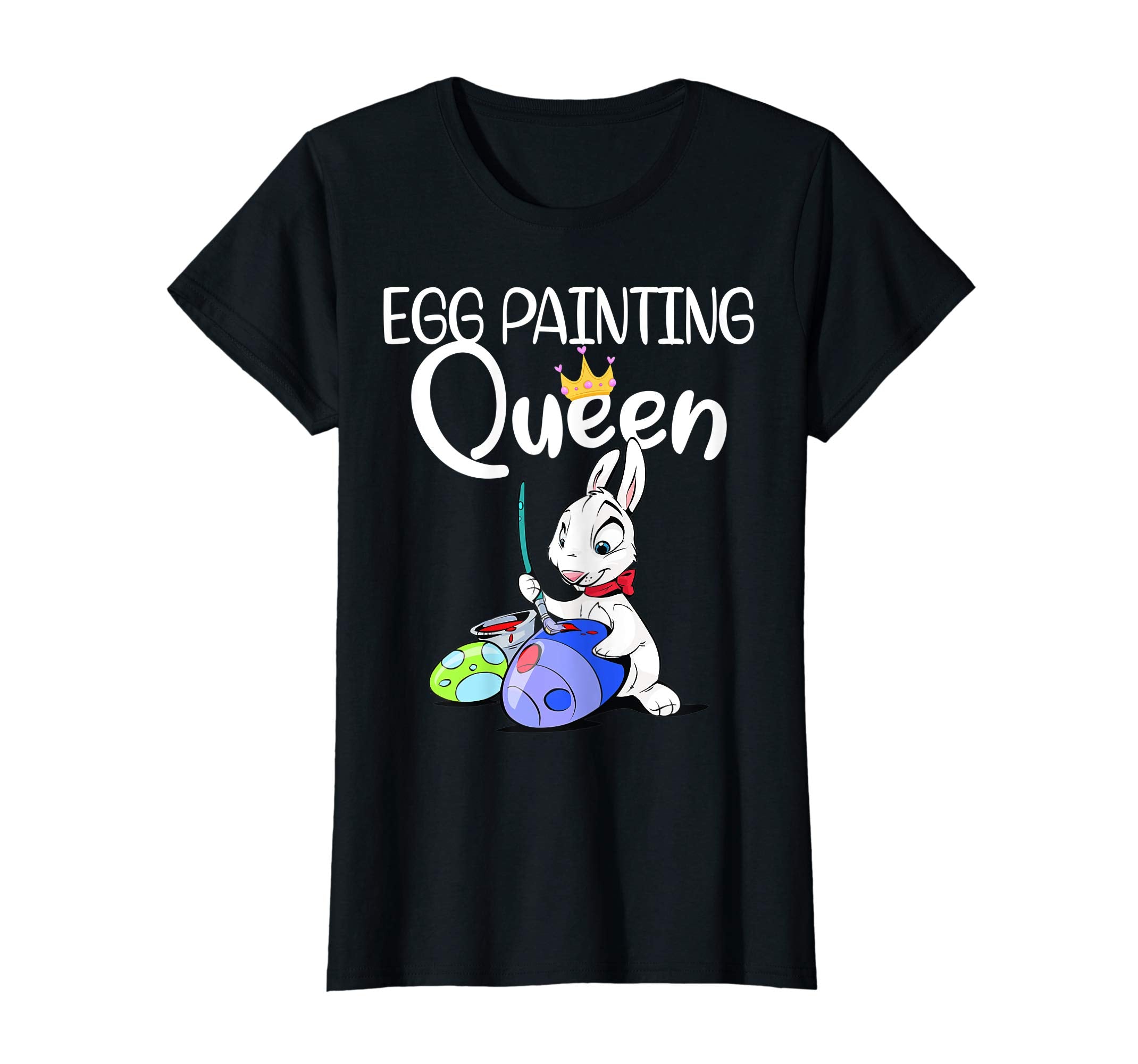 Easter Day Egg Painting Queen T Shirt For Kids Women Men