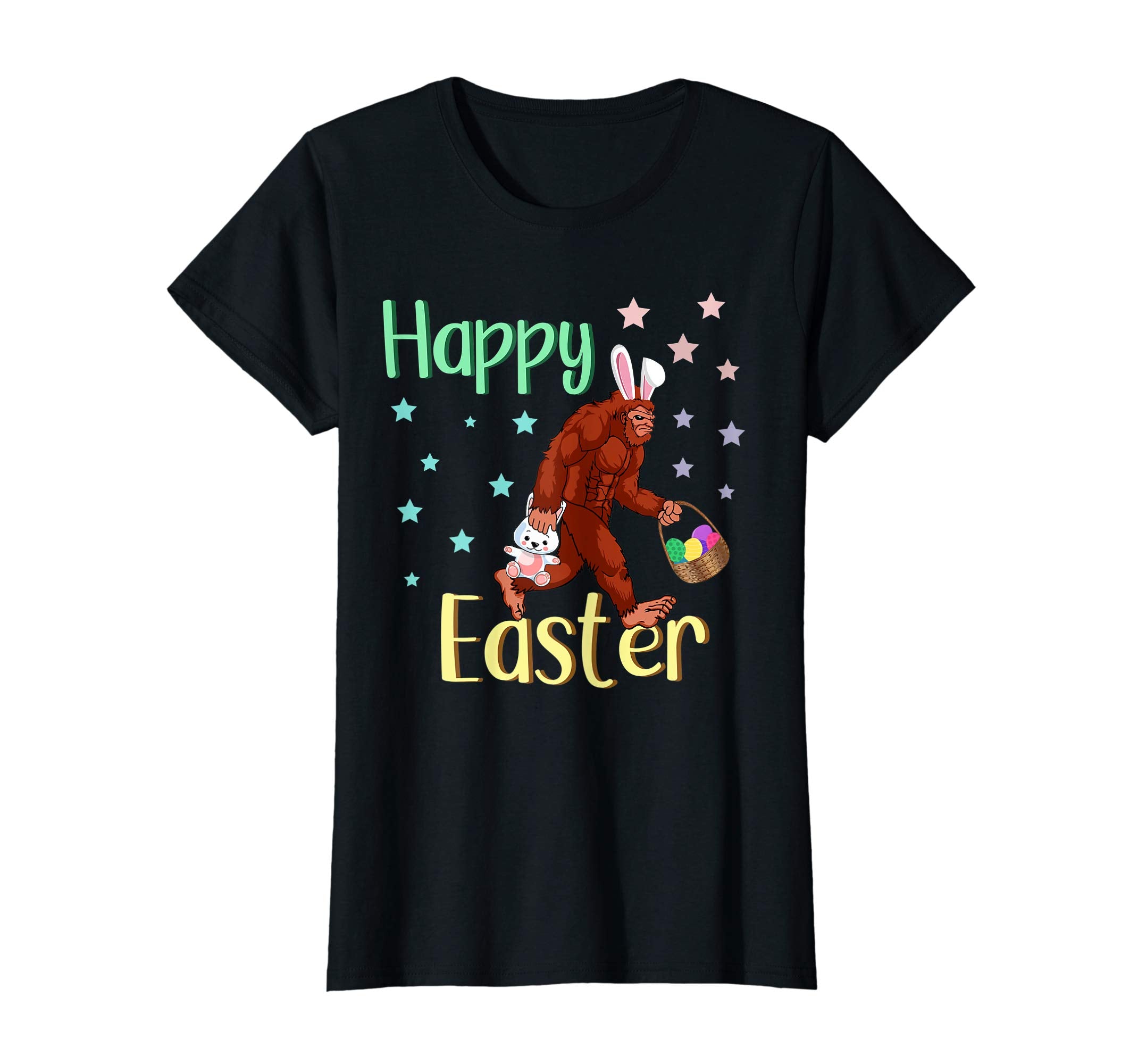 Easter Bigfoot Sasquatch Shirt Bunny Egg Hunting Gift Tee