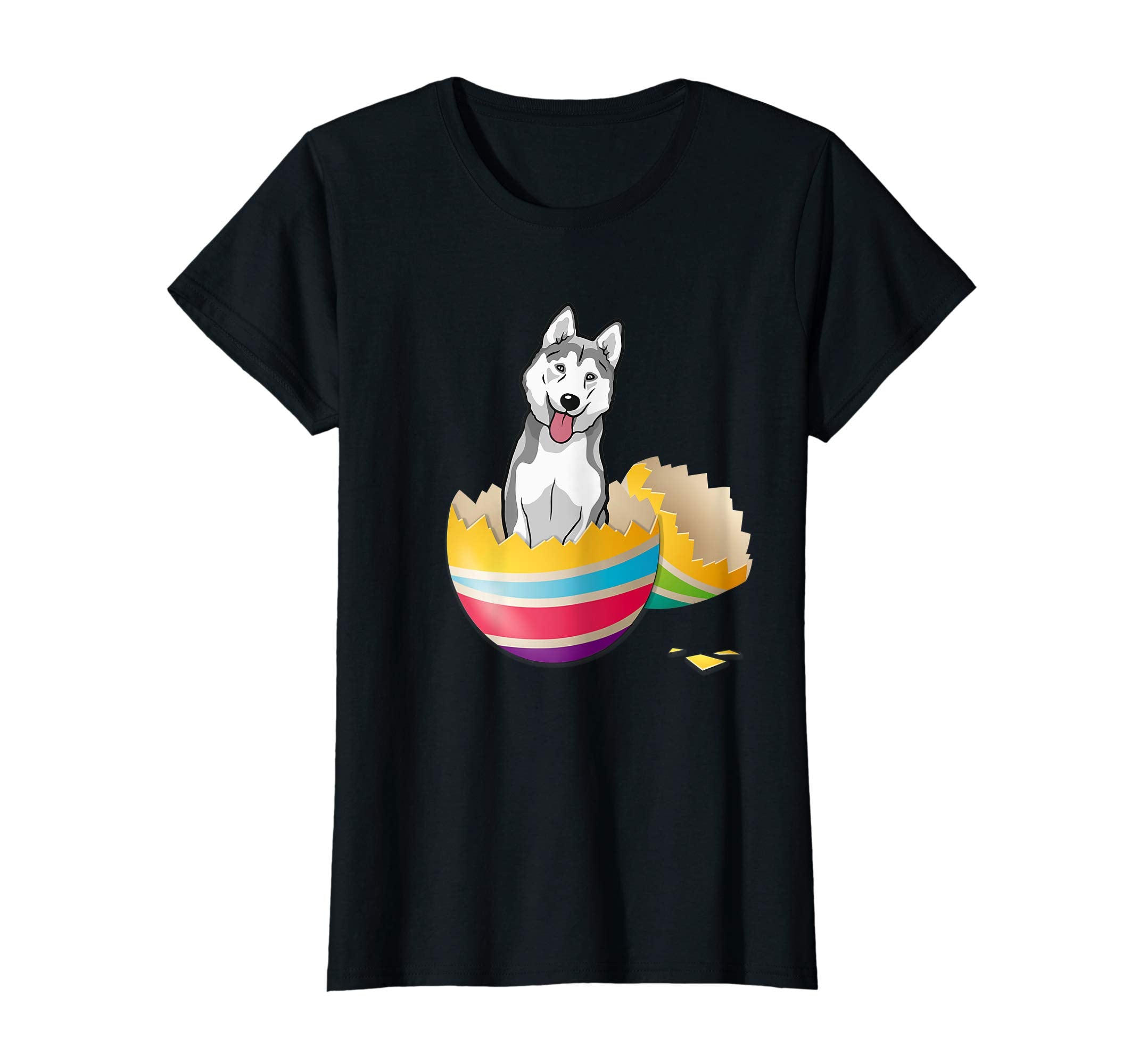 Husky Hatching From Easter Egg Easter Day Shirt