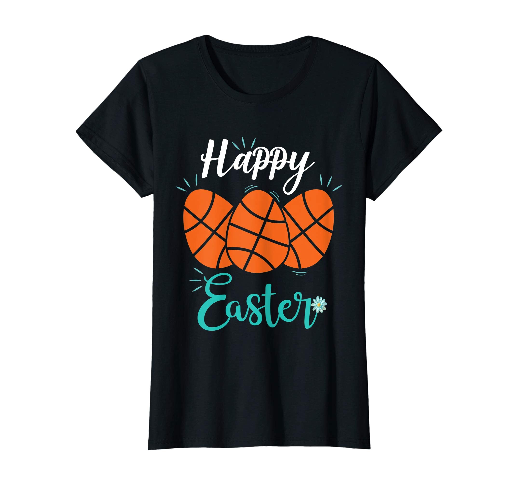 Happy Easter basketball eggs Funny T-shirt for boy girl